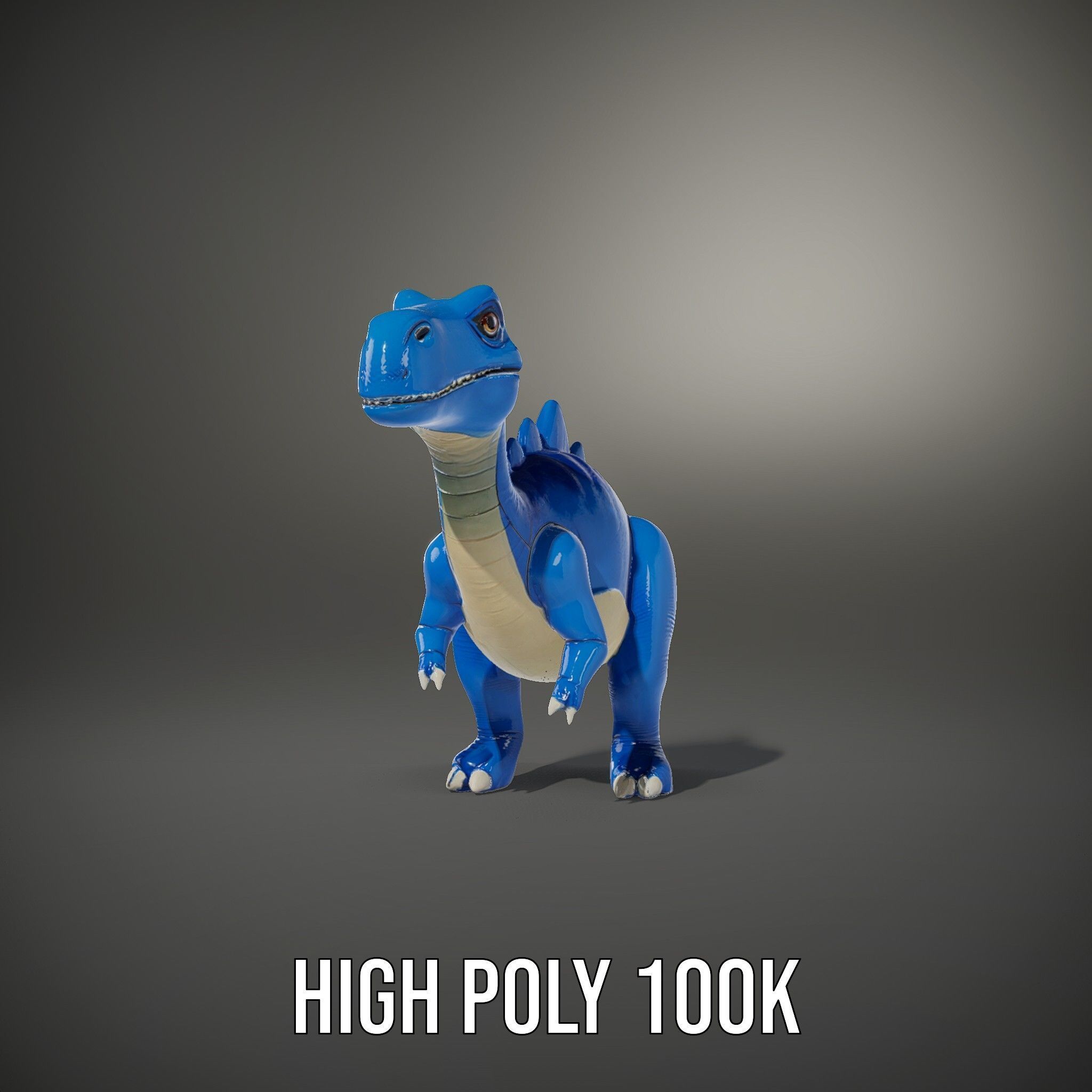 Stegosaurus Dinosaur Model Pack with PBR Textures Low-poly 3D model_10