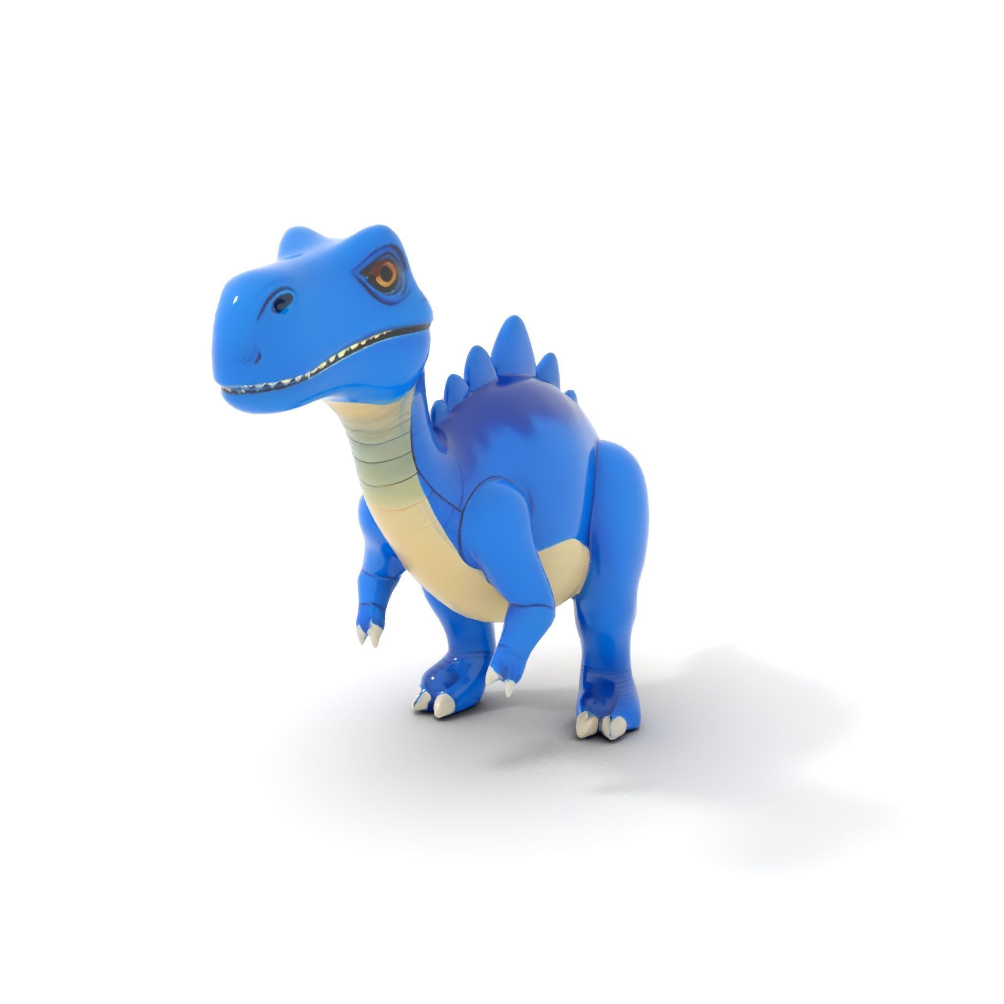 Stegosaurus Dinosaur Model Pack with PBR Textures Low-poly 3D model_6