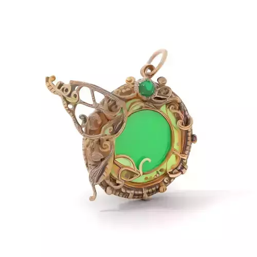 Elegant Emerald Pendant Model Pack