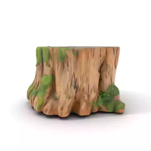 Tree Stump with Moss Model Pack