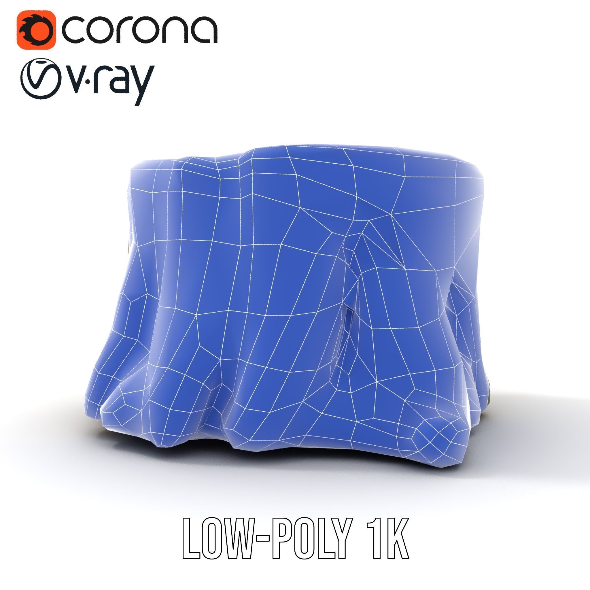 Tree Stump with Moss Model Pack Low-poly 3D model_28