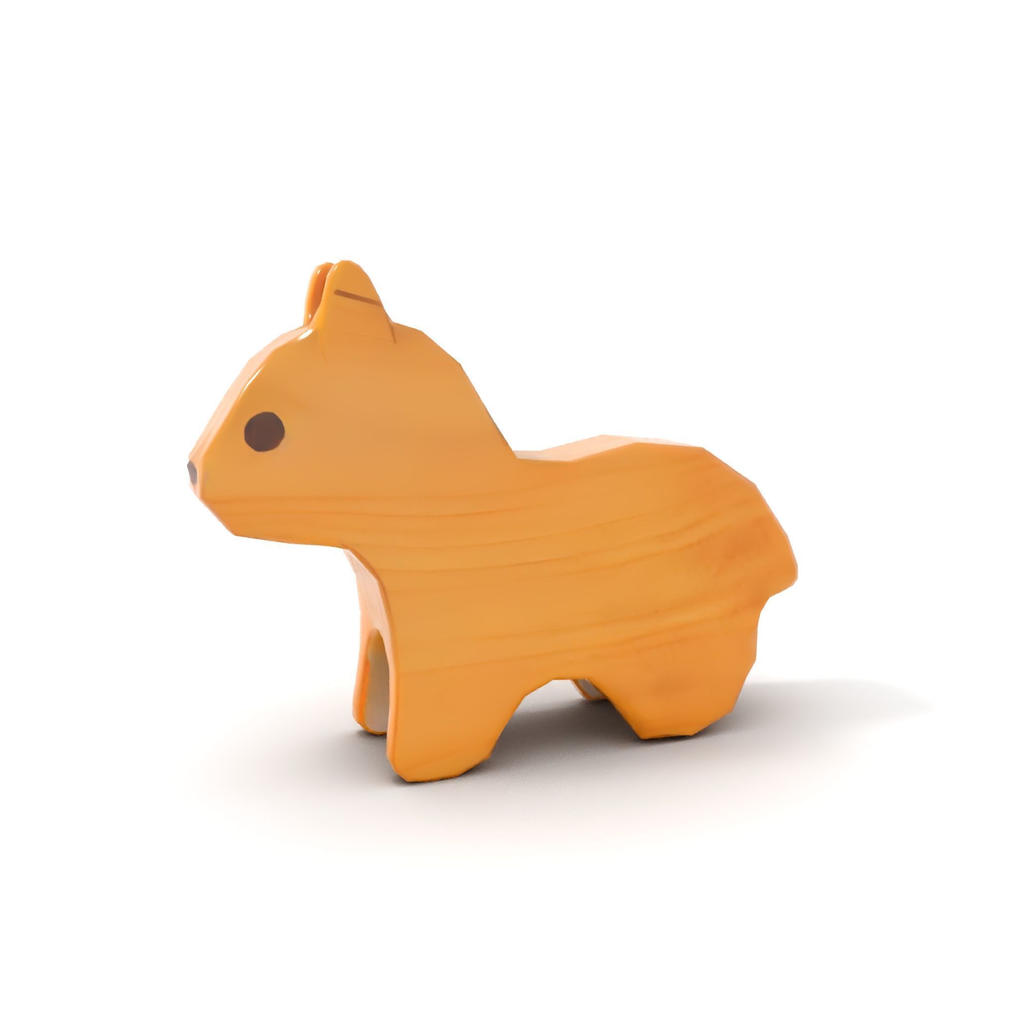 Wooden Animal Figure Model Pack for D Rendering Low-poly 3D model_12