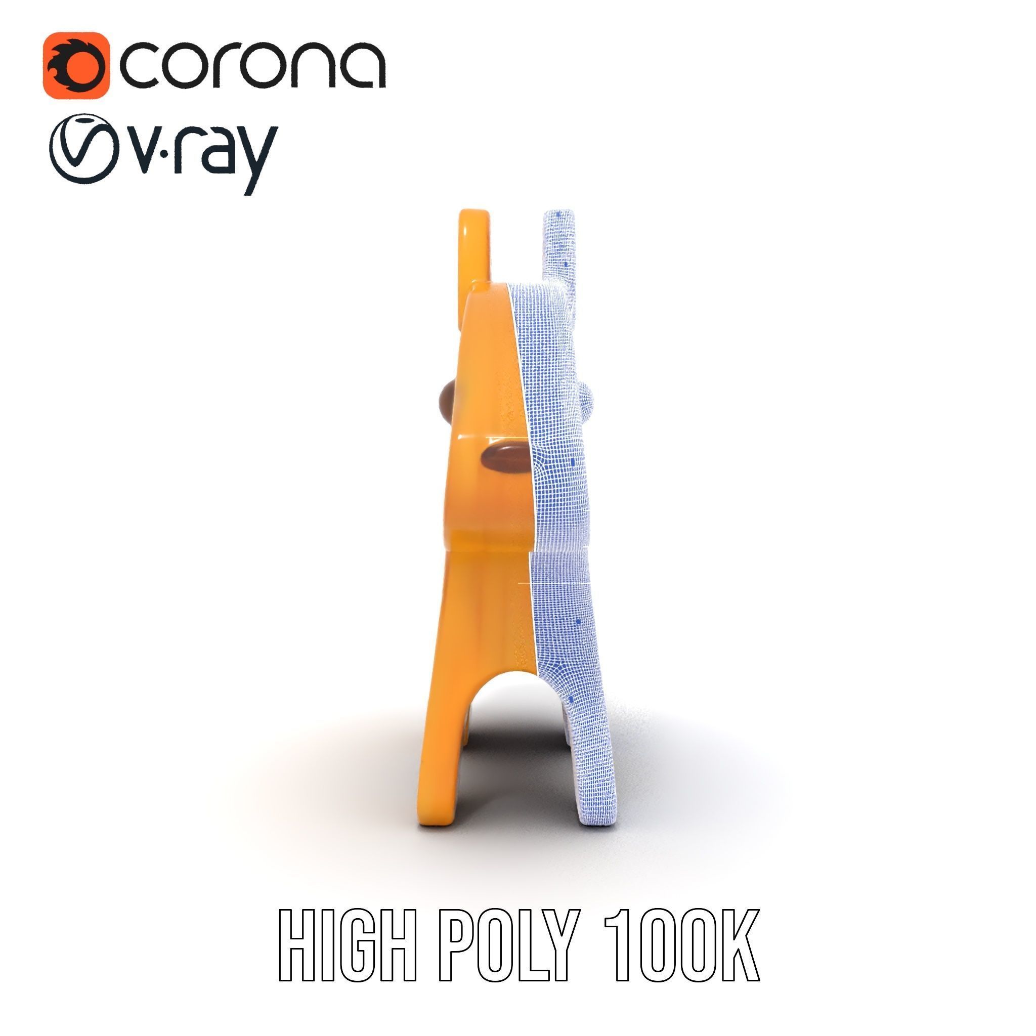 Wooden Animal Figure Model Pack for D Rendering Low-poly 3D model_34