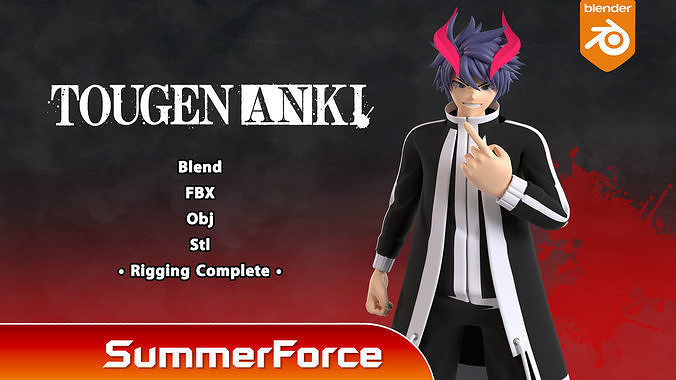 Shiki Ichinose - TOUGEN ANKI 3D model