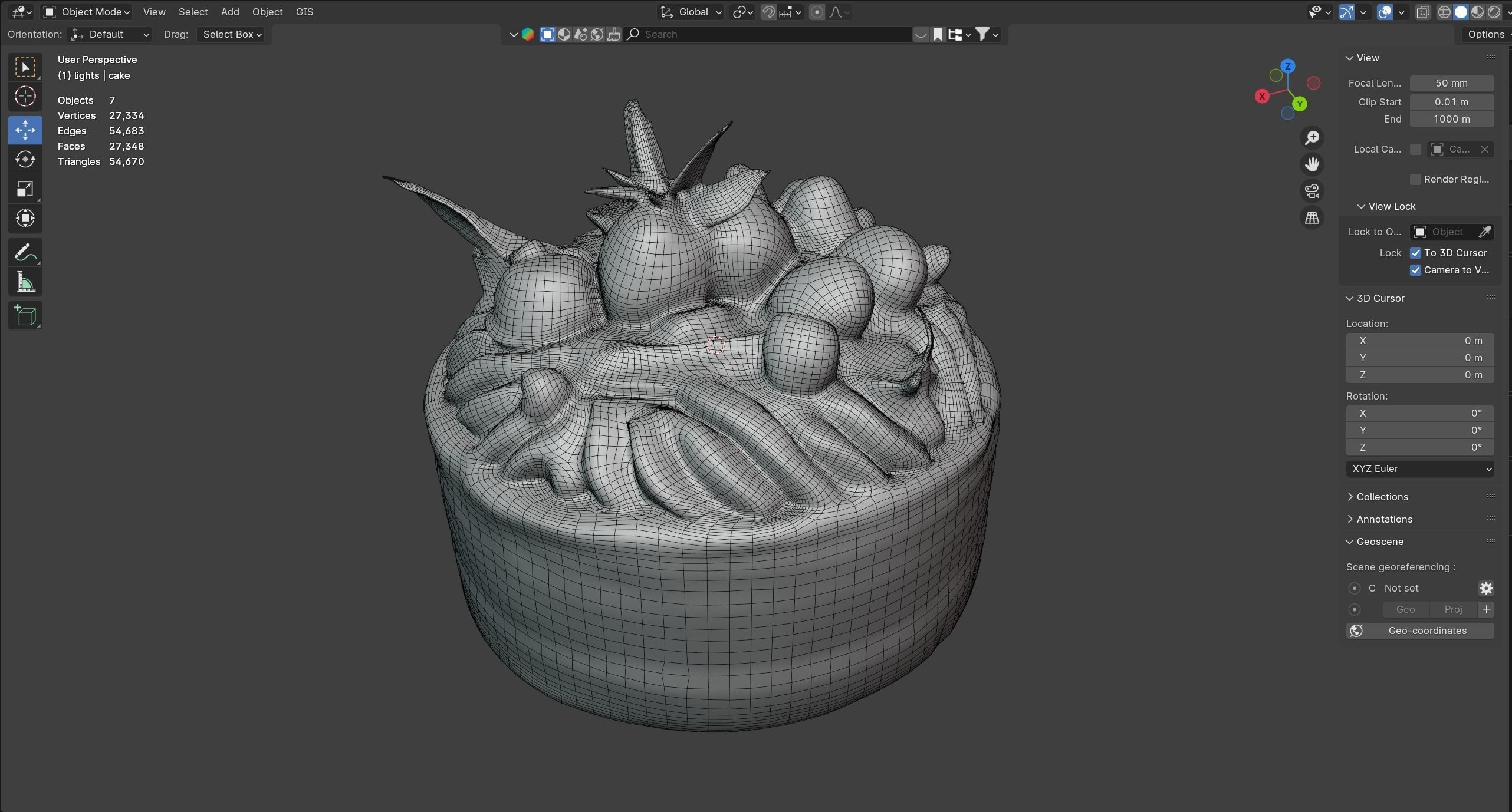 Fruit Cake     Low-poly 3D model_9