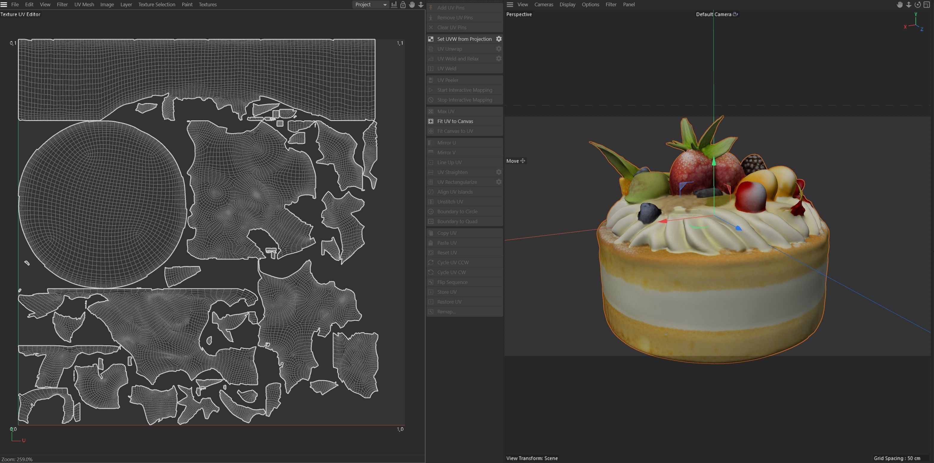 Fruit Cake     Low-poly 3D model_8