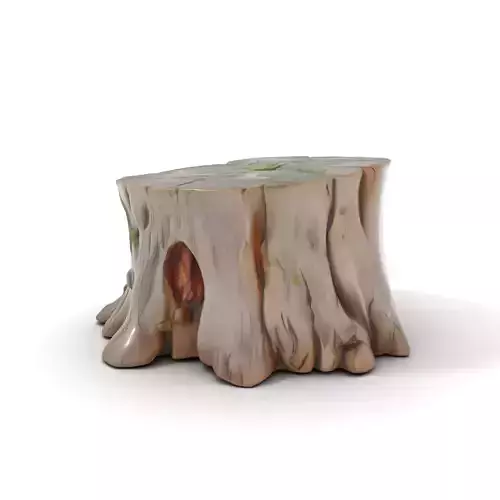 Mossy Tree Stump Model Pack for Nature Scenes Low-poly 3D model