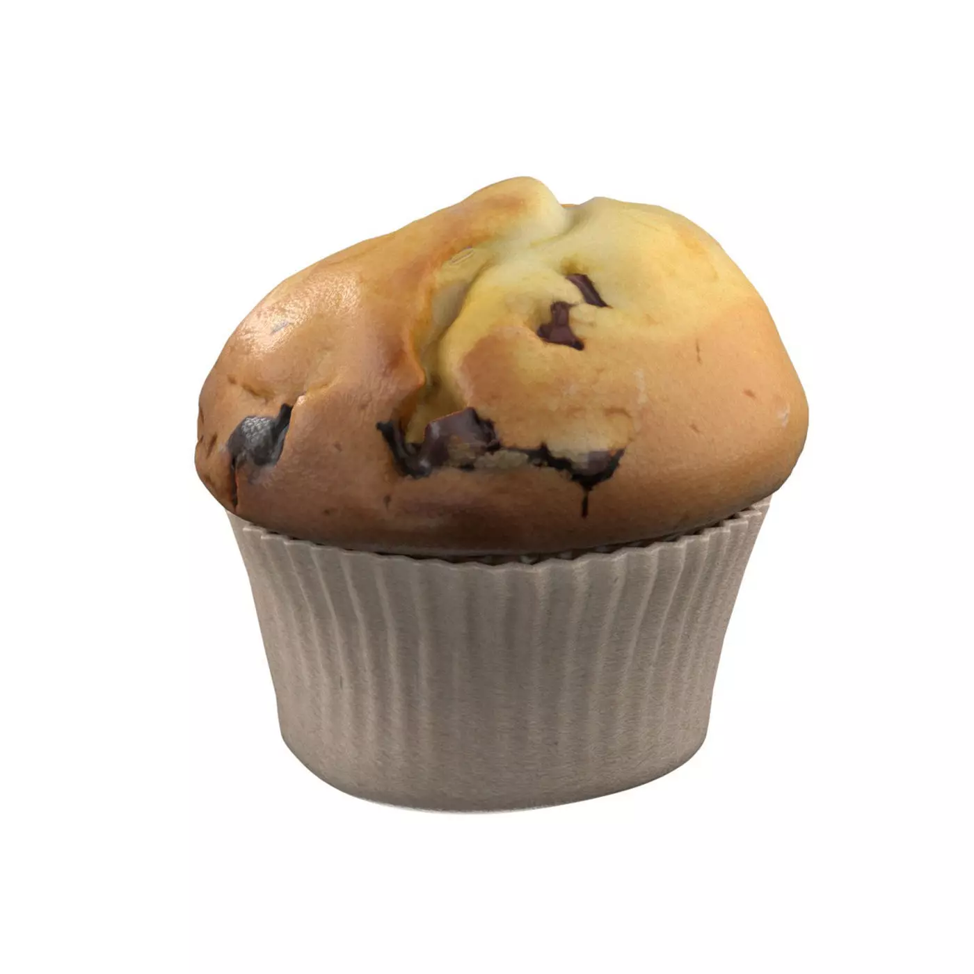 Muffin 2  Low-poly 3D model_0