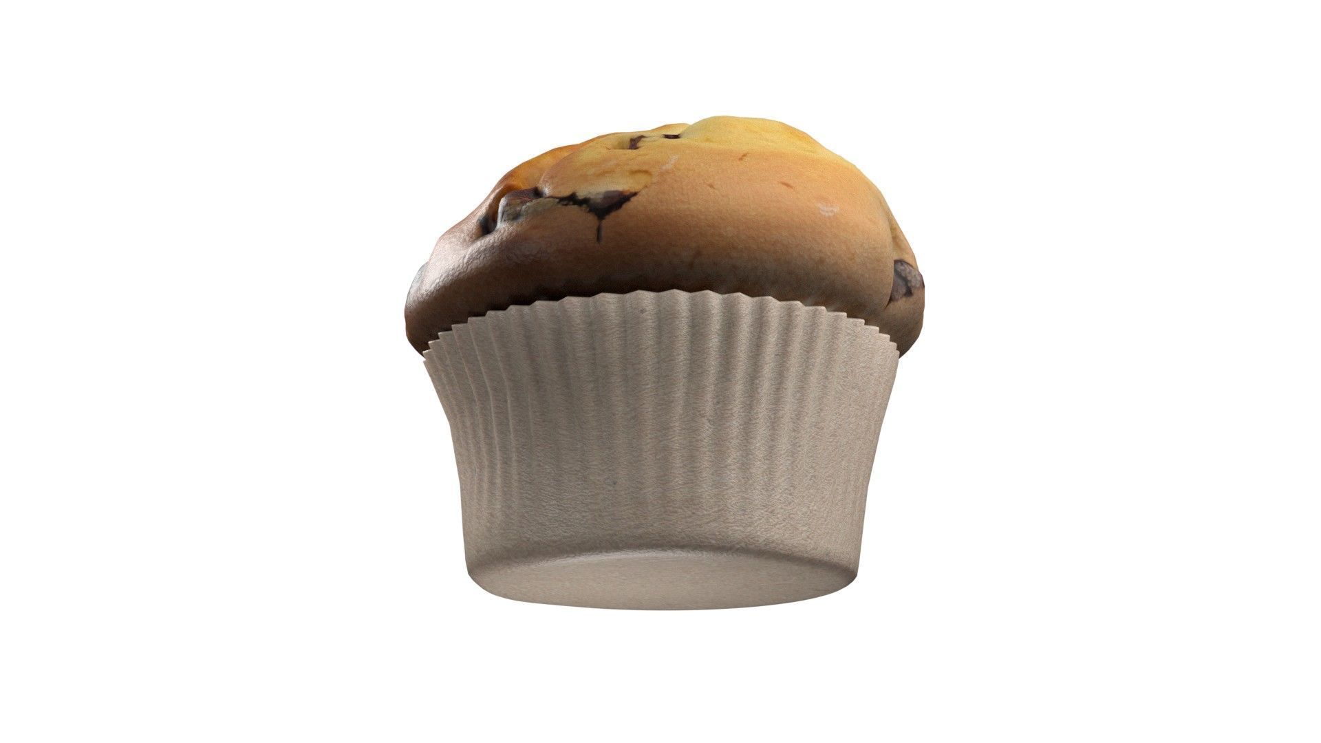 Muffin 2  Low-poly 3D model_5