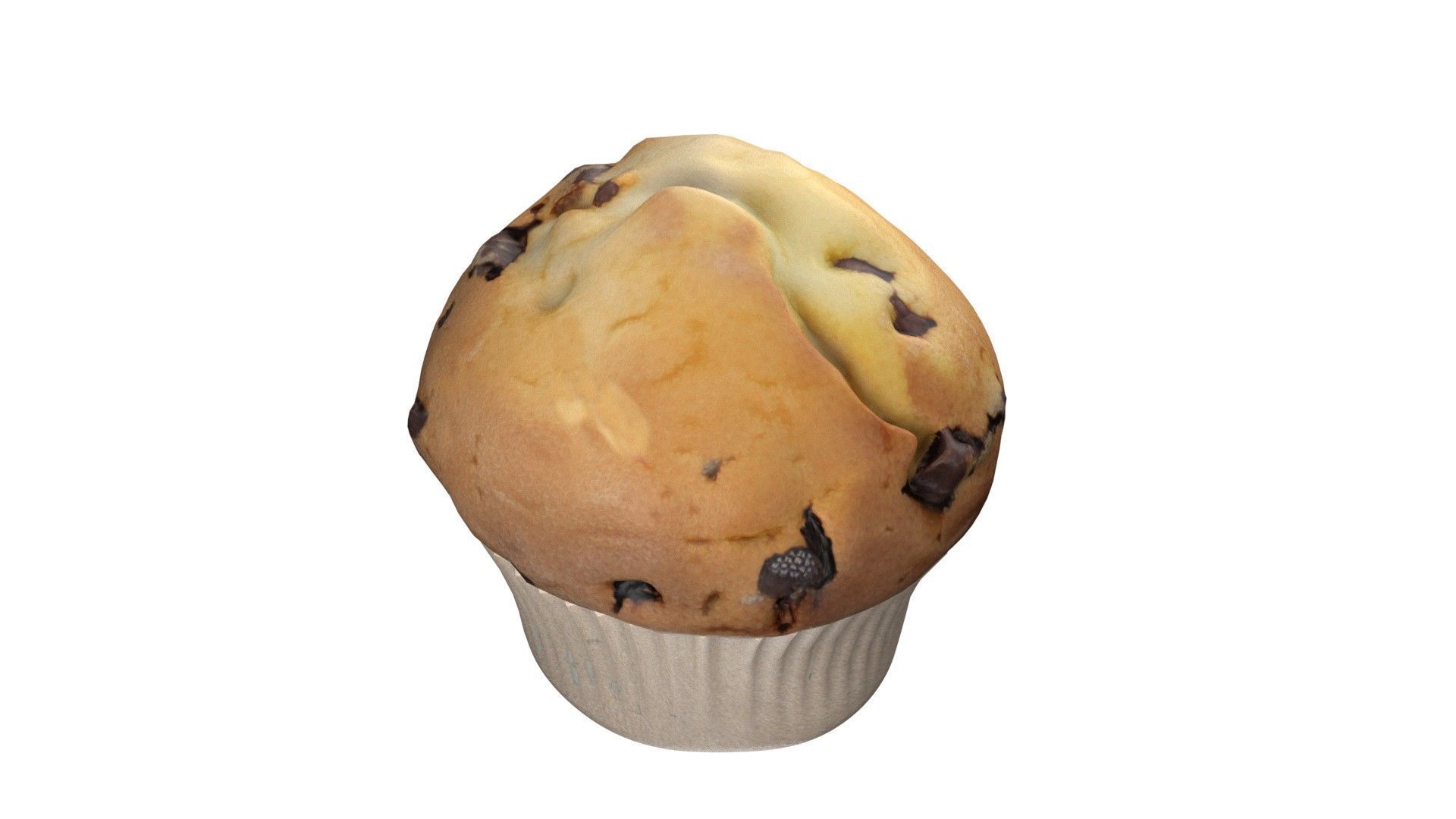 Muffin 2  Low-poly 3D model_6