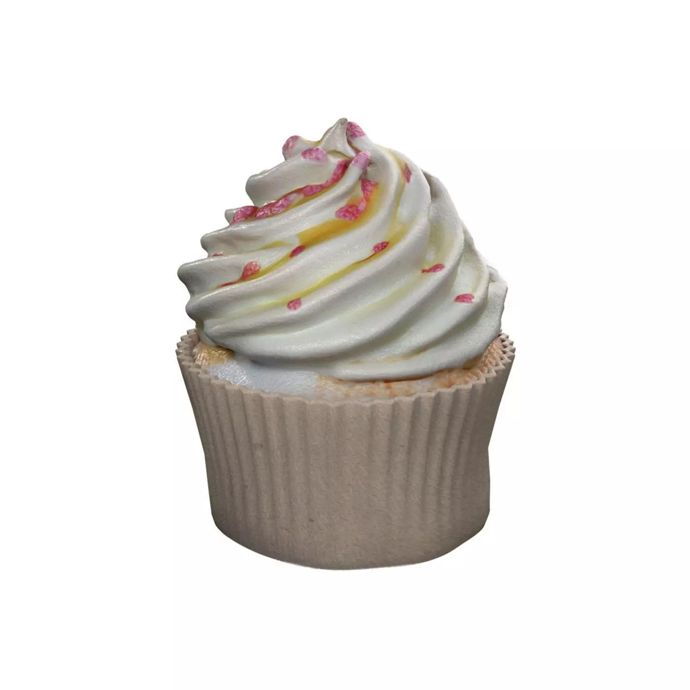 Muffin 3   Low-poly 3D model_0