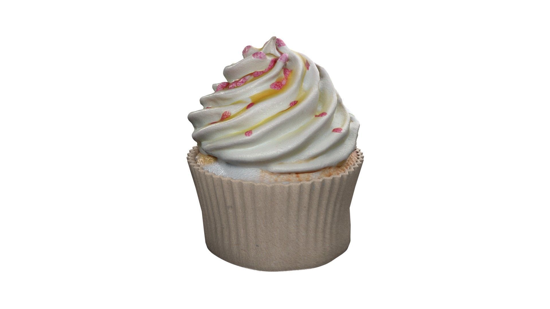 Muffin 3   Low-poly 3D model_2