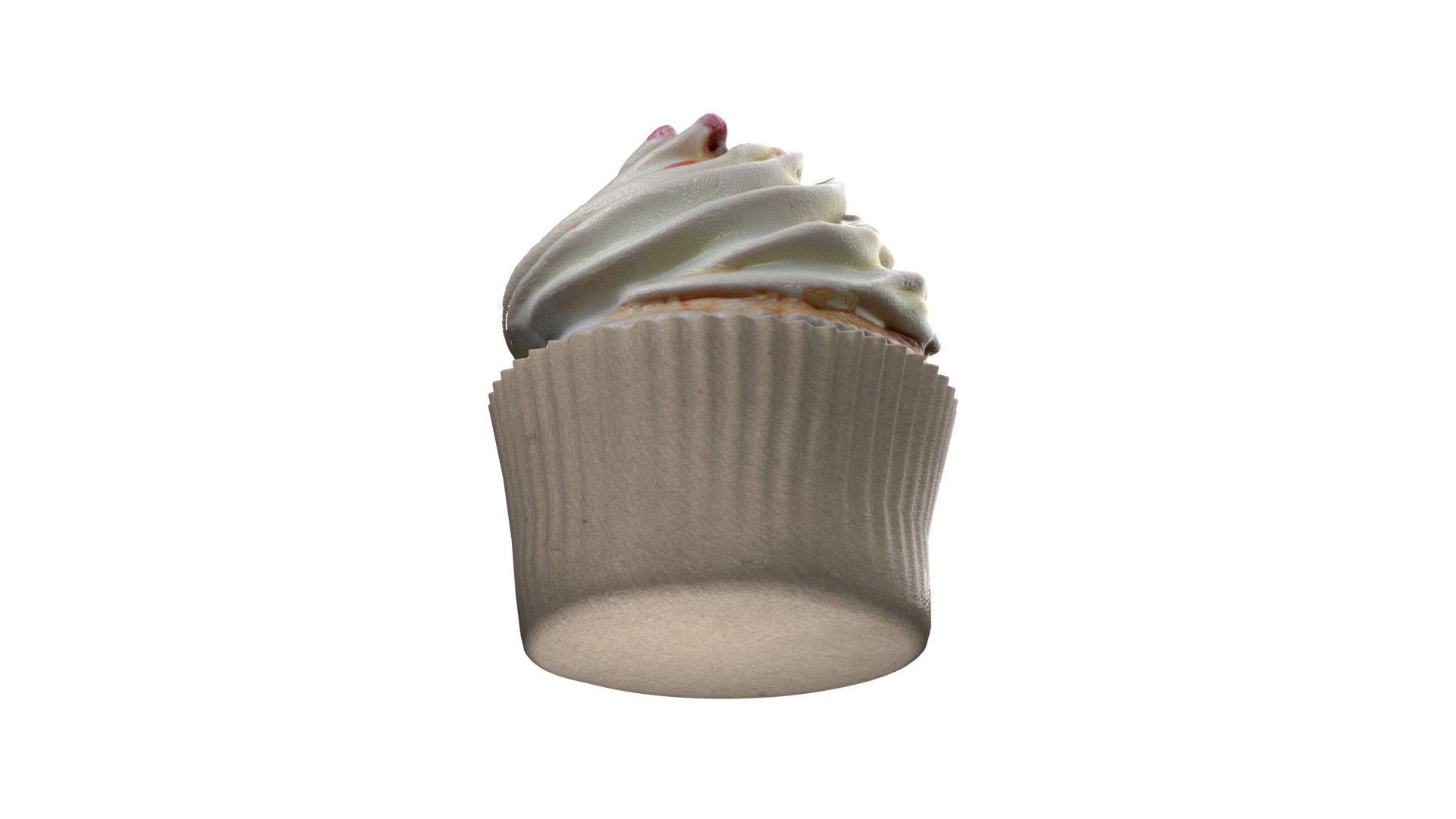 Muffin 3   Low-poly 3D model_6