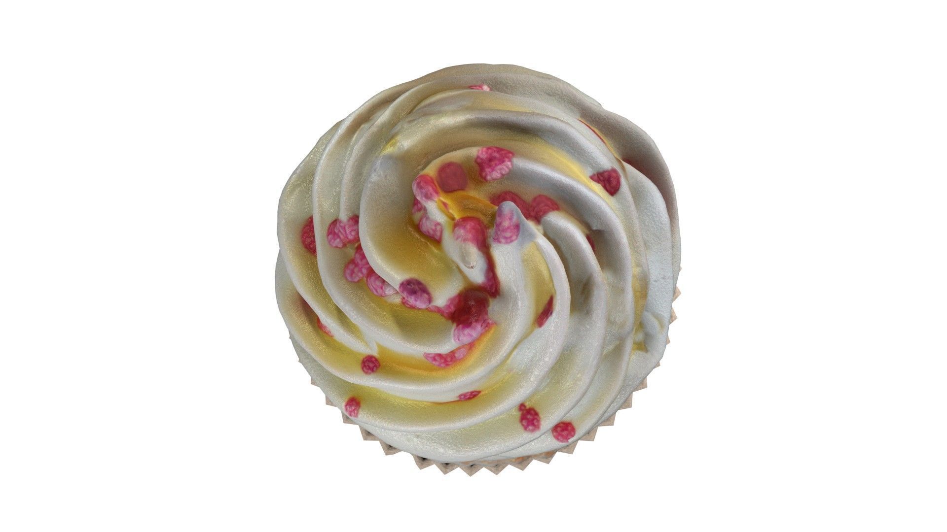 Muffin 3   Low-poly 3D model_5