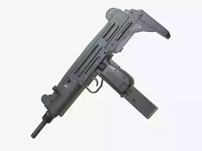 Uzi SMG Gun PBR Generic Low-poly 3D model