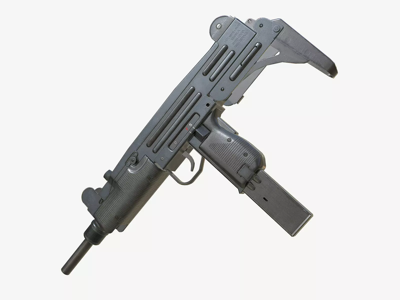 3D model Uzi SMG Gun PBR Generic VR / AR / low-poly | CGTrader