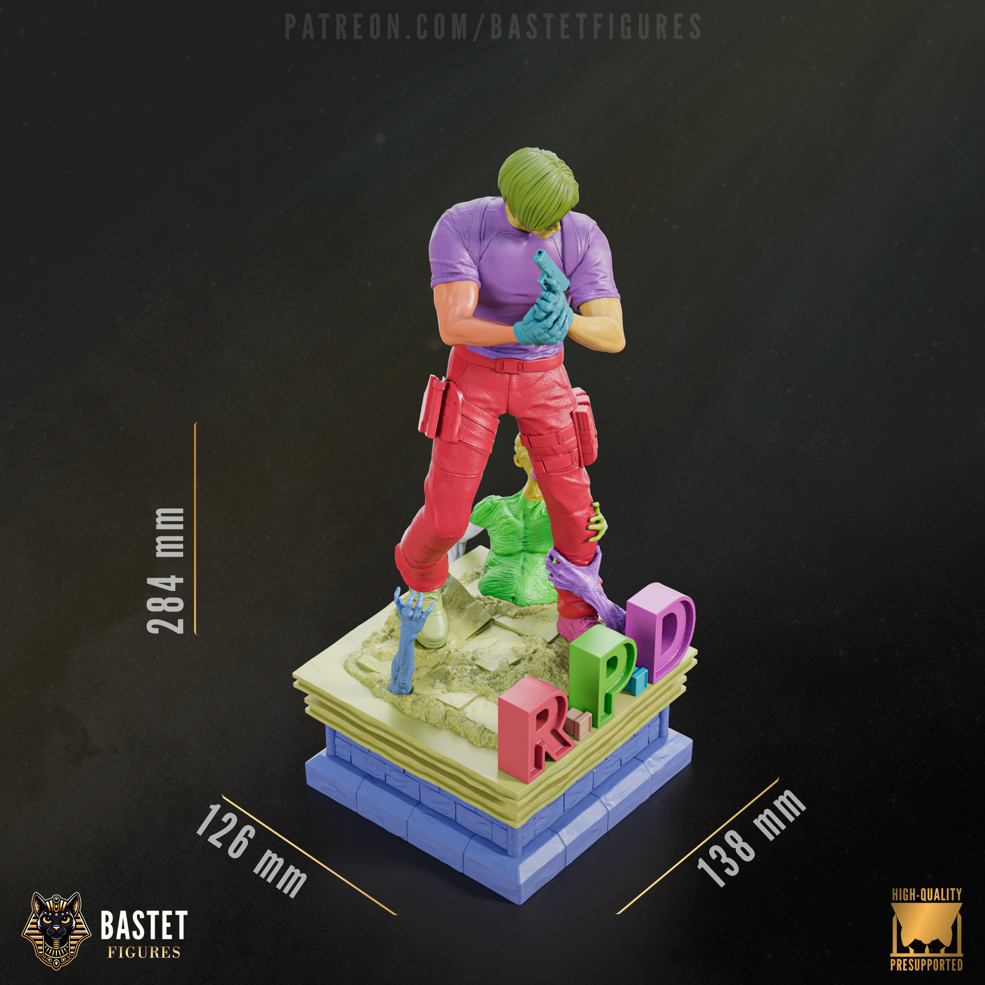 Leon S Kennedy I Resident Evil 3D print model_14