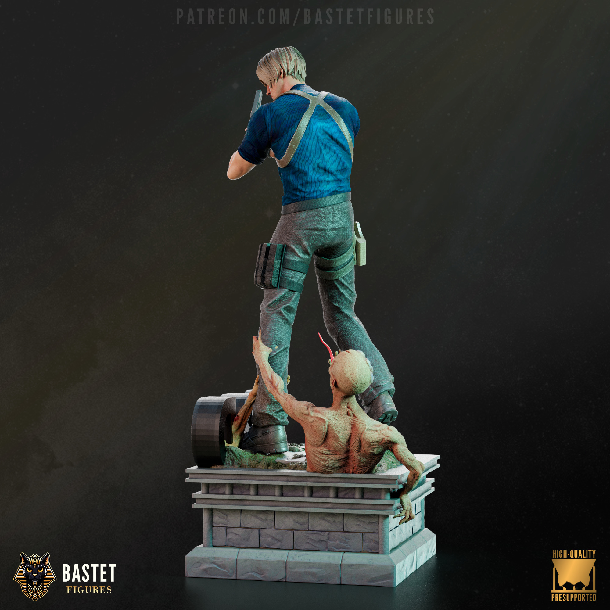 Leon S Kennedy I Resident Evil 3D print model_11