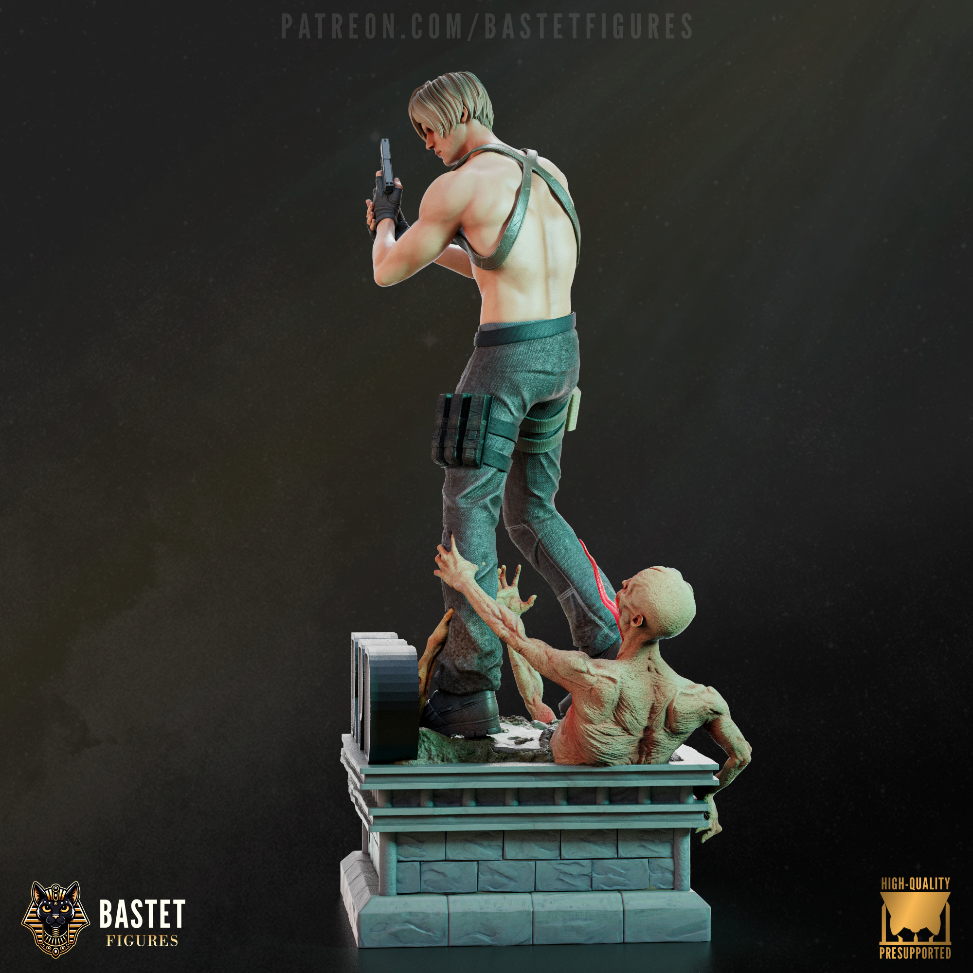 Leon S Kennedy I Resident Evil 3D print model_12