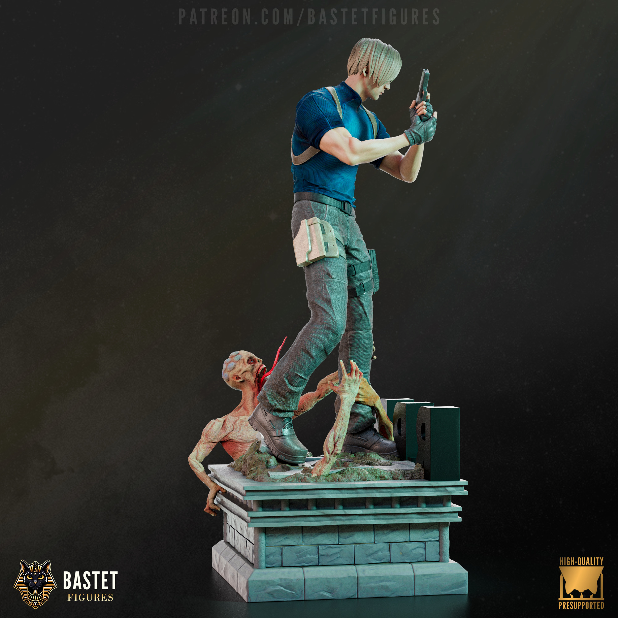 Leon S Kennedy I Resident Evil 3D print model_6