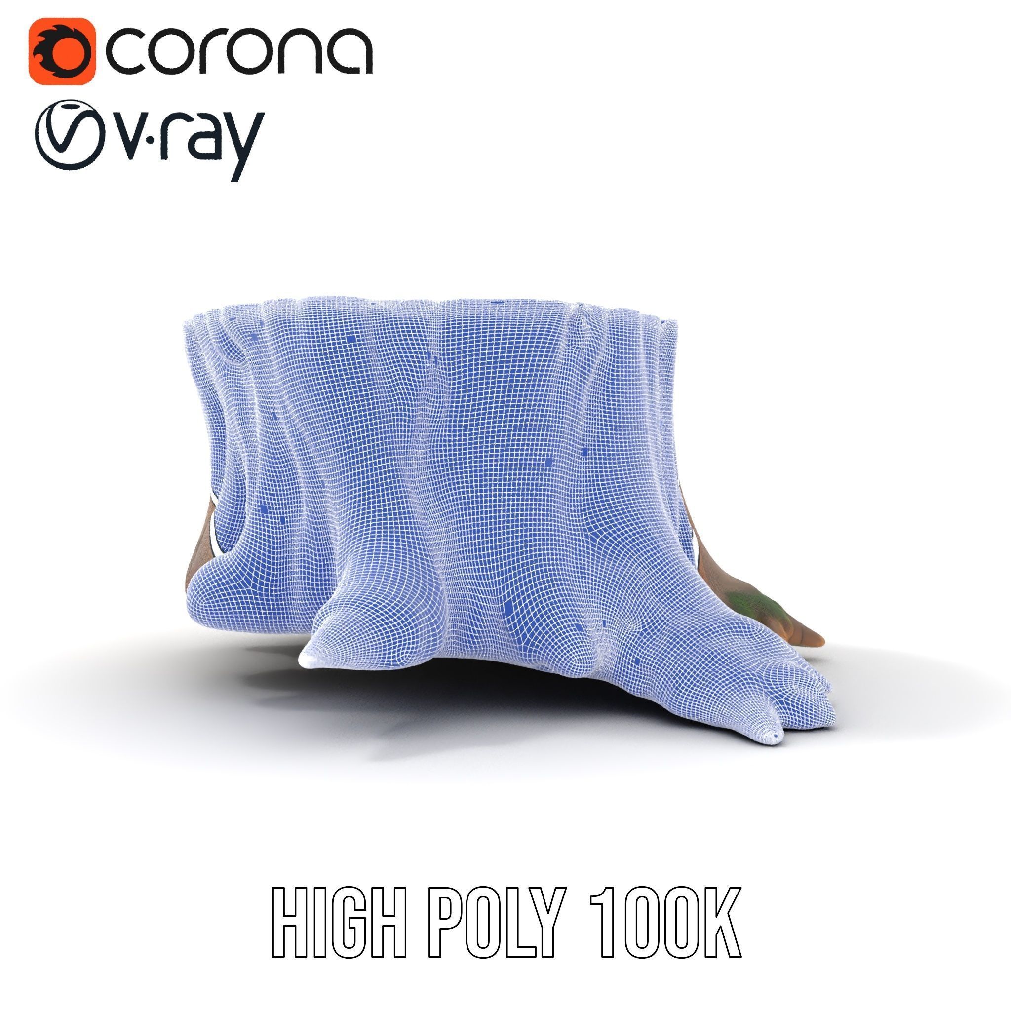 Mossy Tree Stump model pack Low-poly 3D model_34