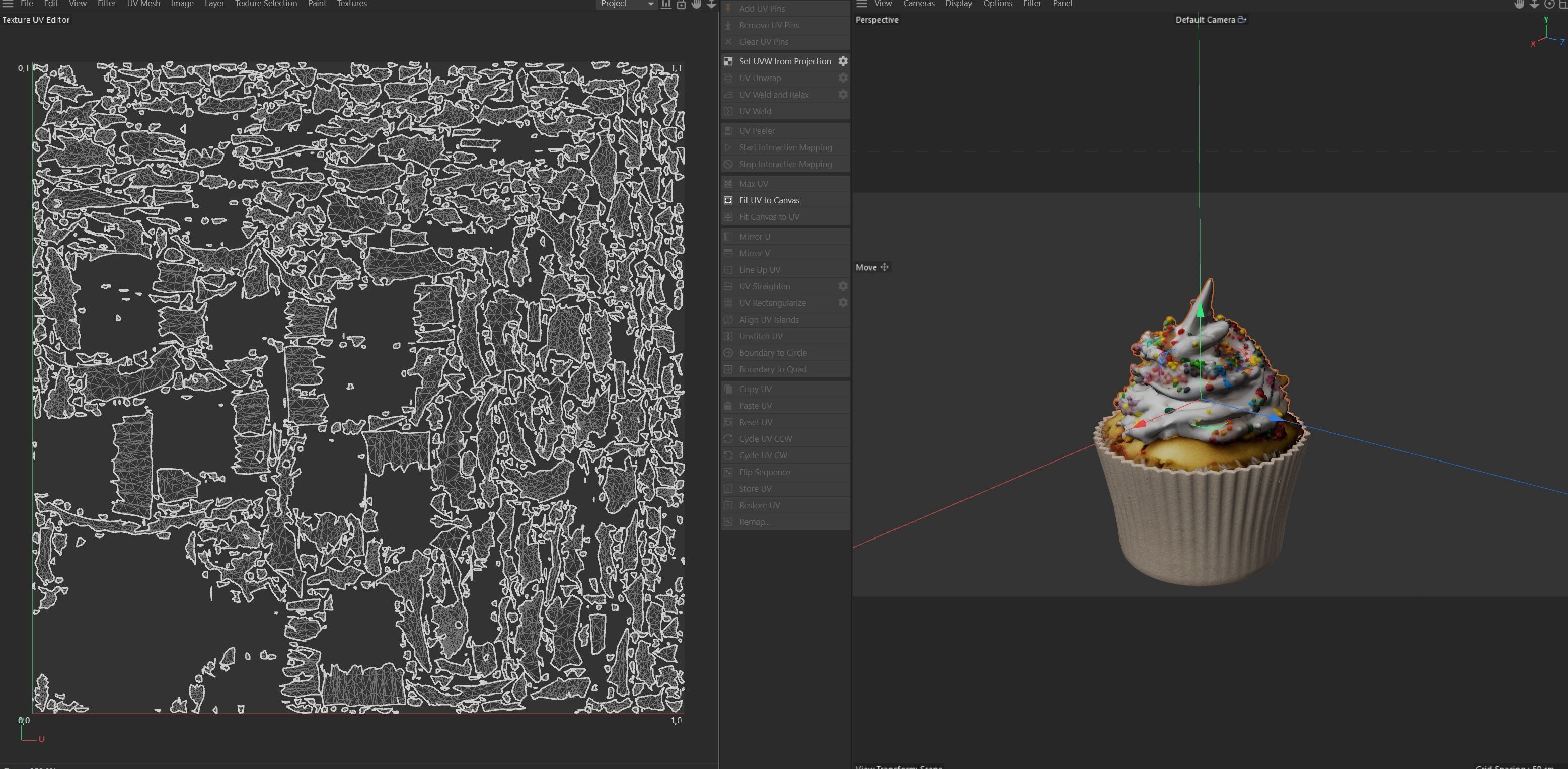 Muffin 6 Low-poly 3D model_6