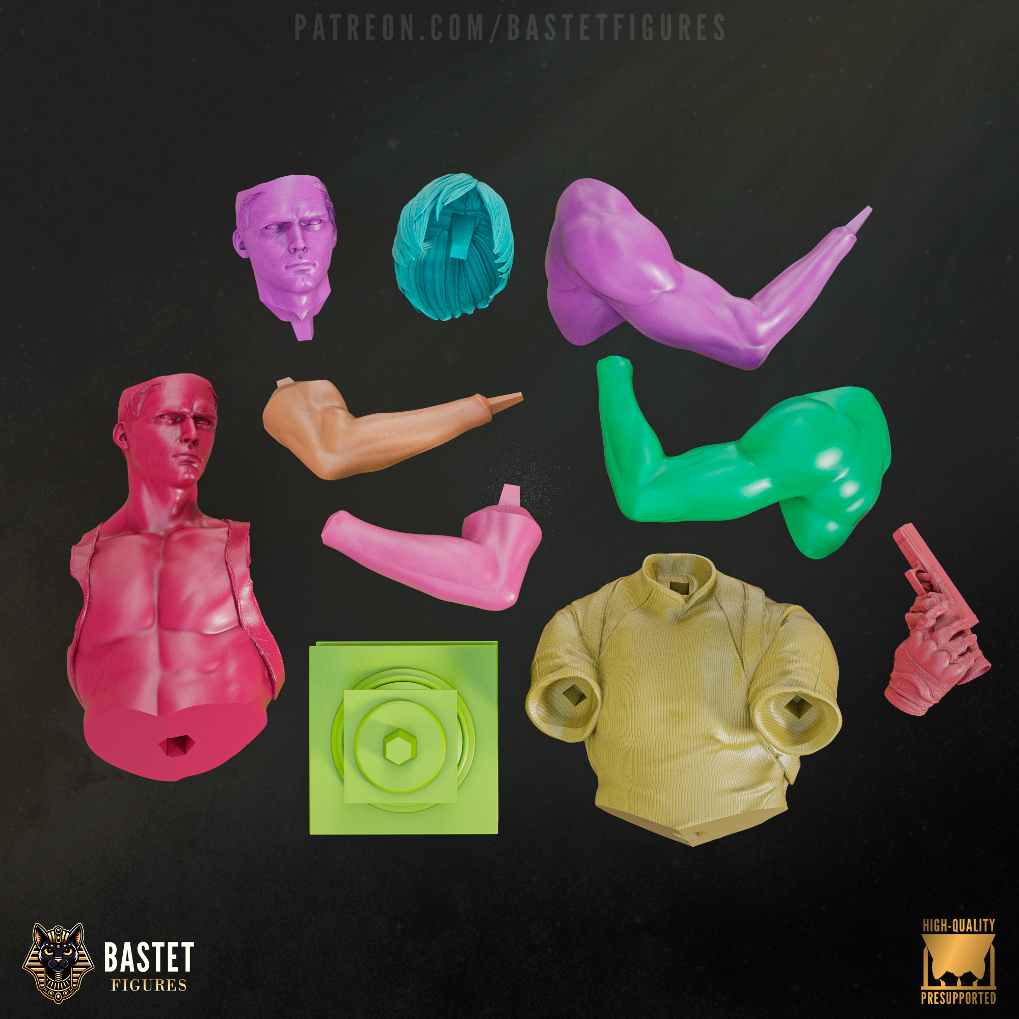 Leon S Kennedy Bust I Resident Evil 3D print model_4