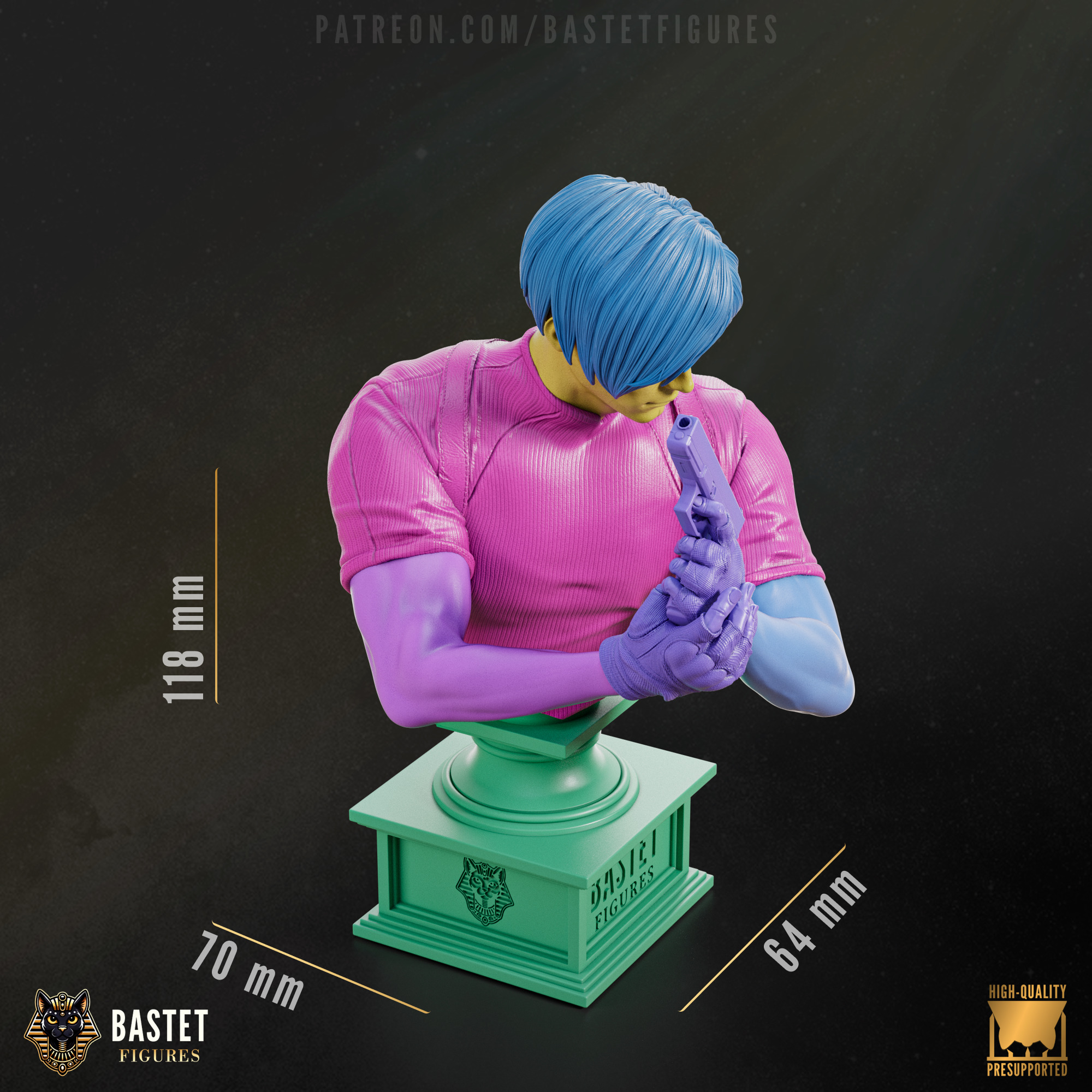 Leon S Kennedy Bust I Resident Evil 3D print model_5