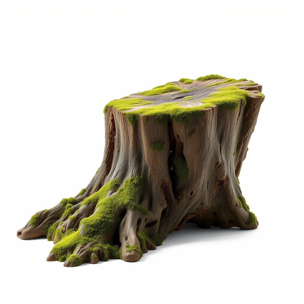 Tree Stump and Moss Model Pack for D Environments Low-poly 3D model_2
