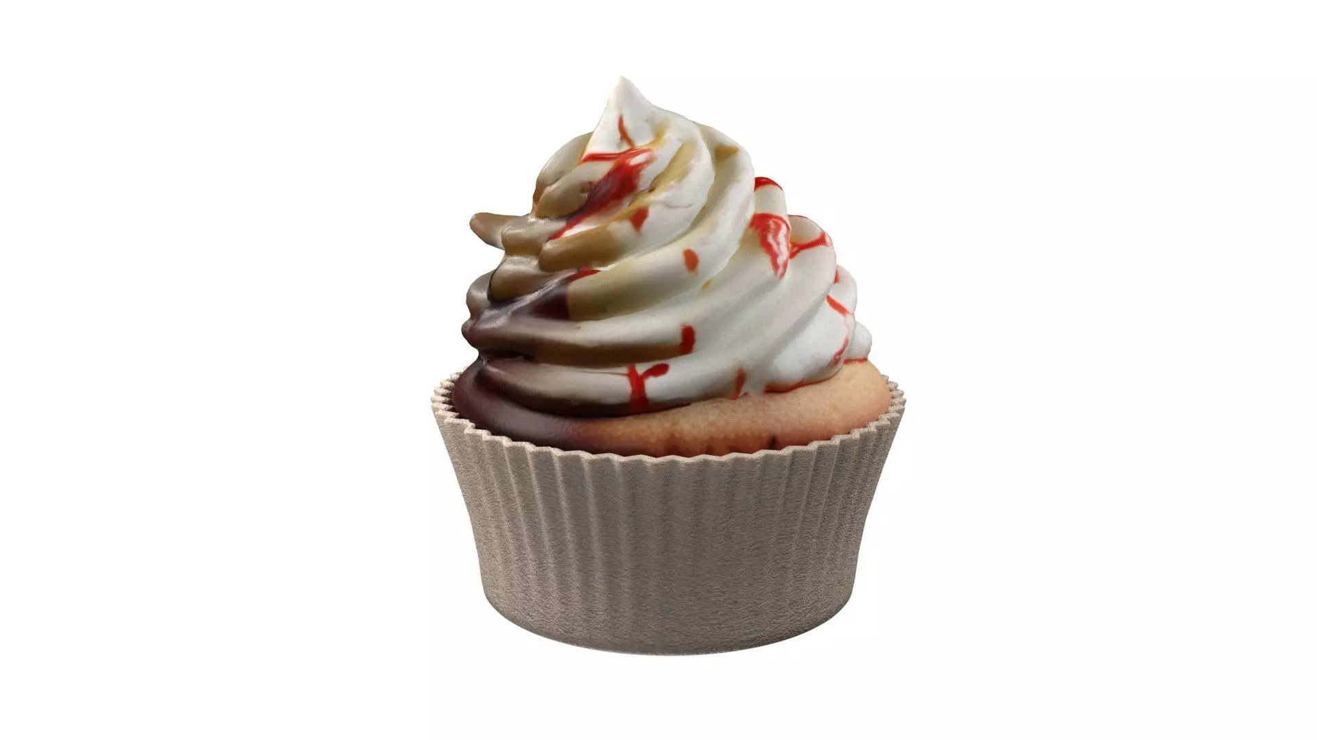 Muffin 8  Low-poly 3D model_0