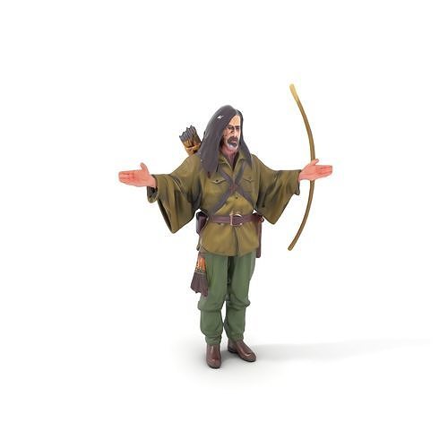 Archery Explorer Rigged and Animated D Character Model Low-poly 3D model