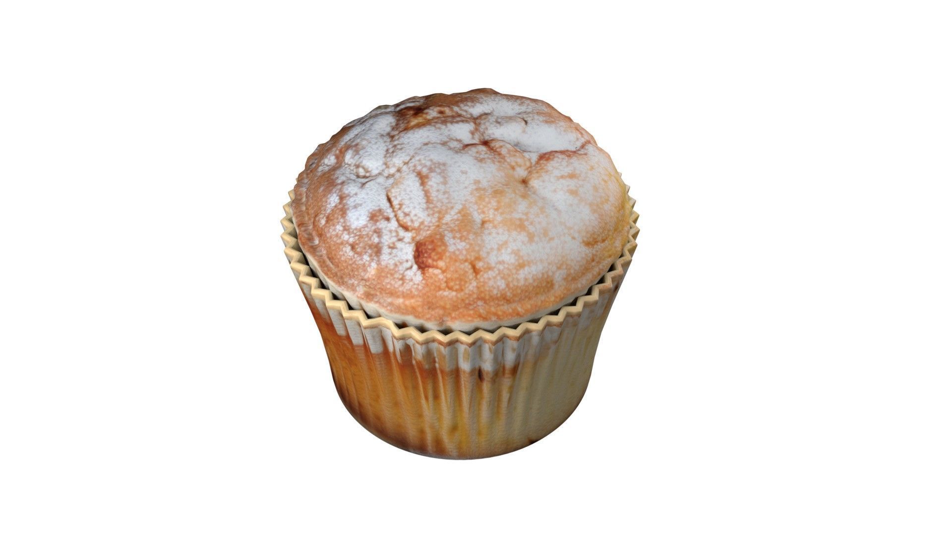 Muffin 9  Low-poly 3D model_4