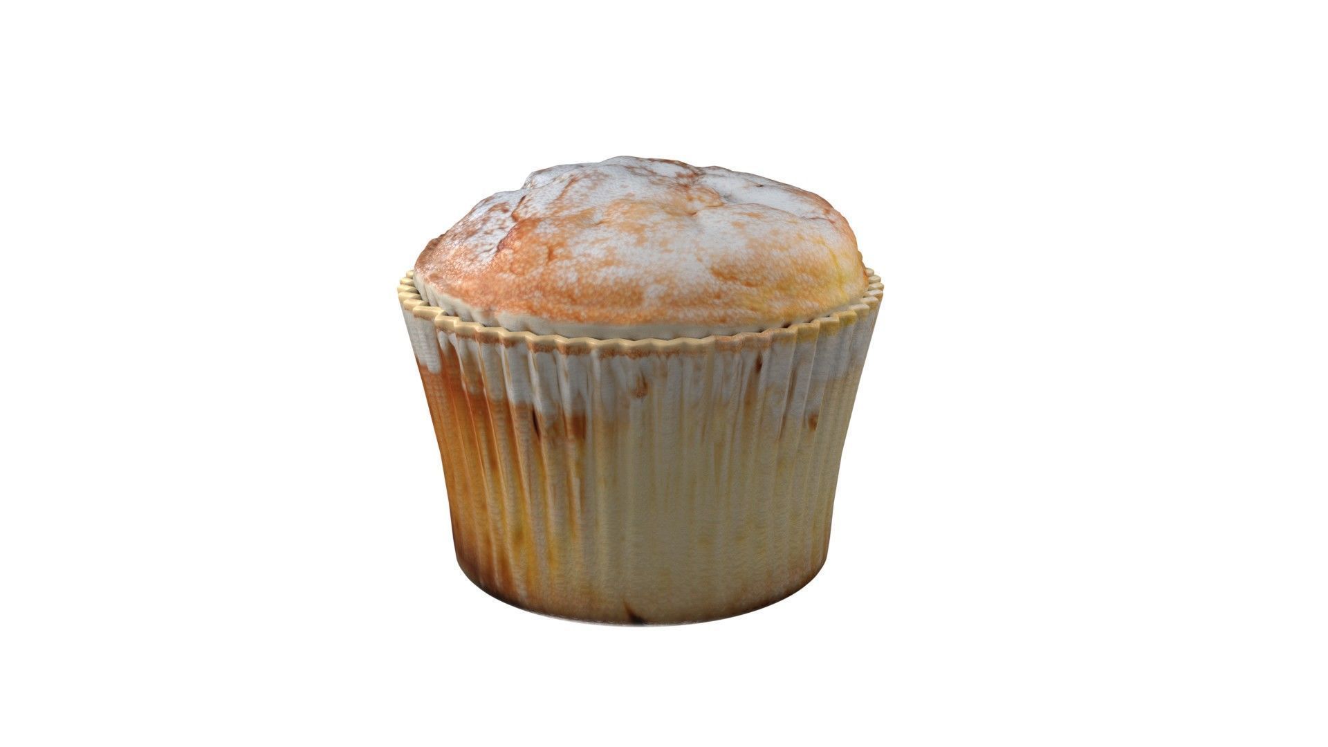 Muffin 9  Low-poly 3D model_1