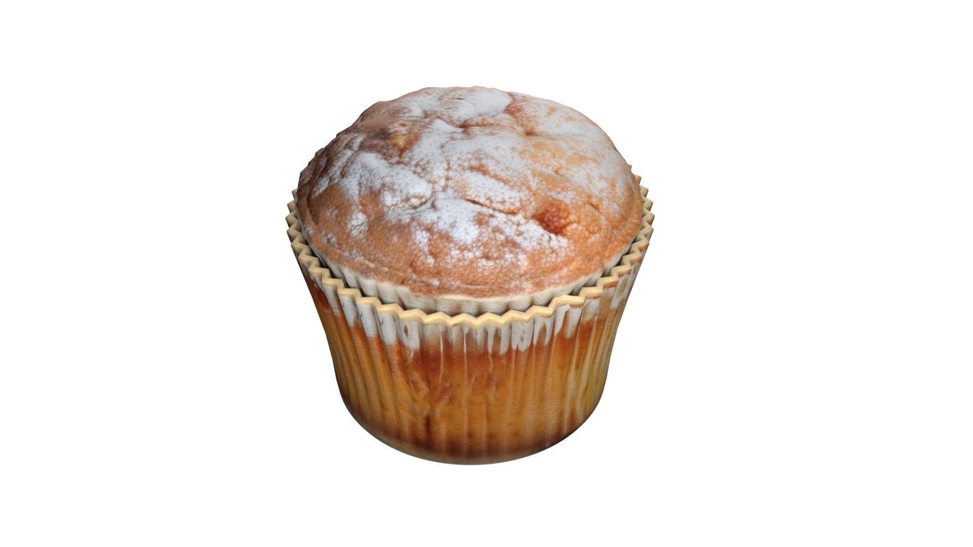 Muffin 9  Low-poly 3D model_2