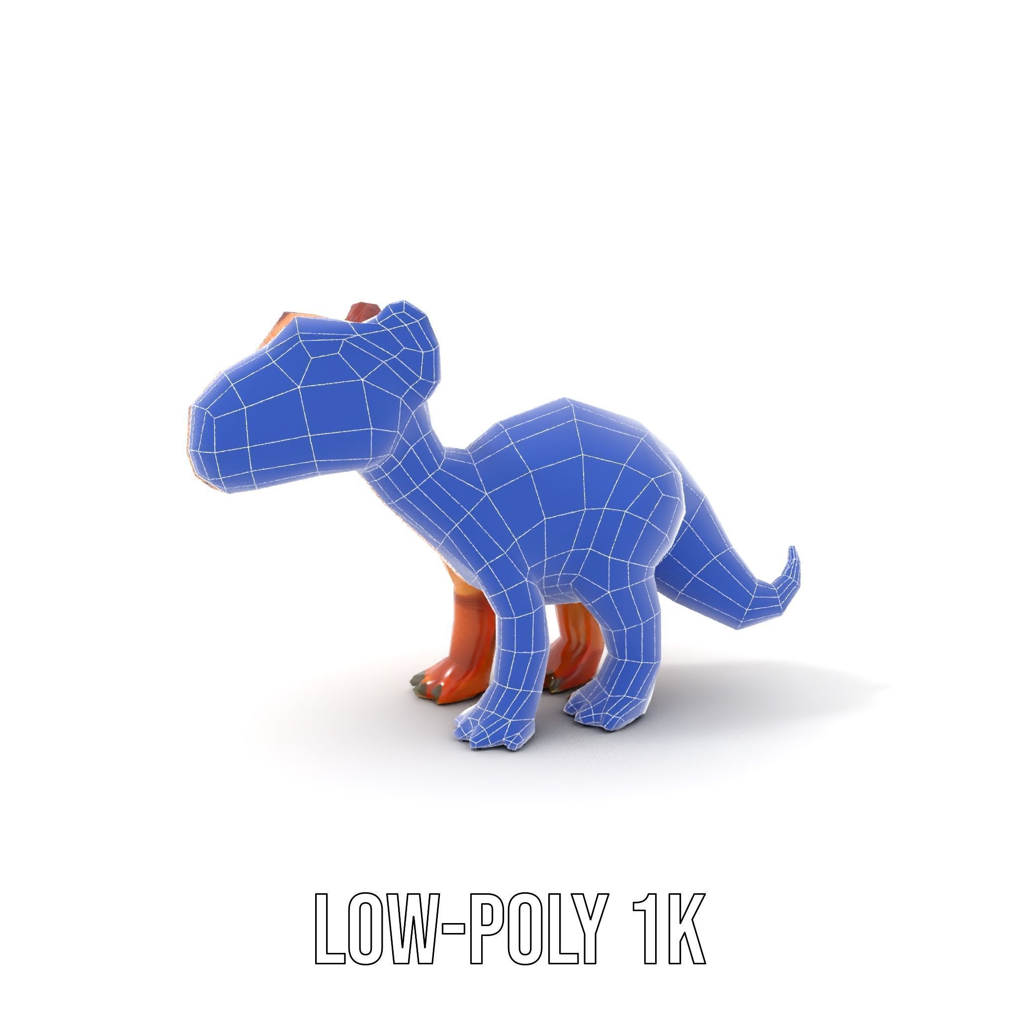 Cartoon Dinosaur Model Pack Stylized Toy Design Low-poly 3D model_18