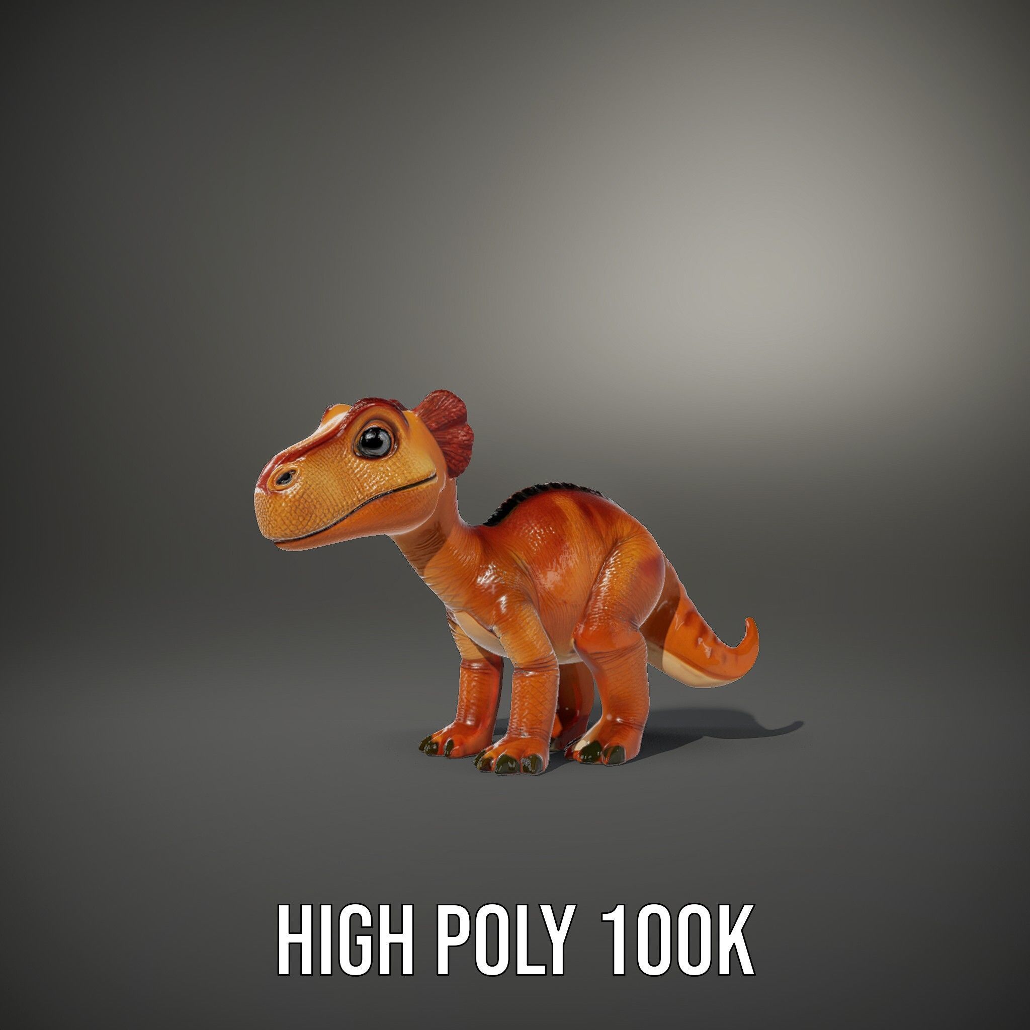 Cartoon Dinosaur Model Pack Stylized Toy Design Low-poly 3D model_19