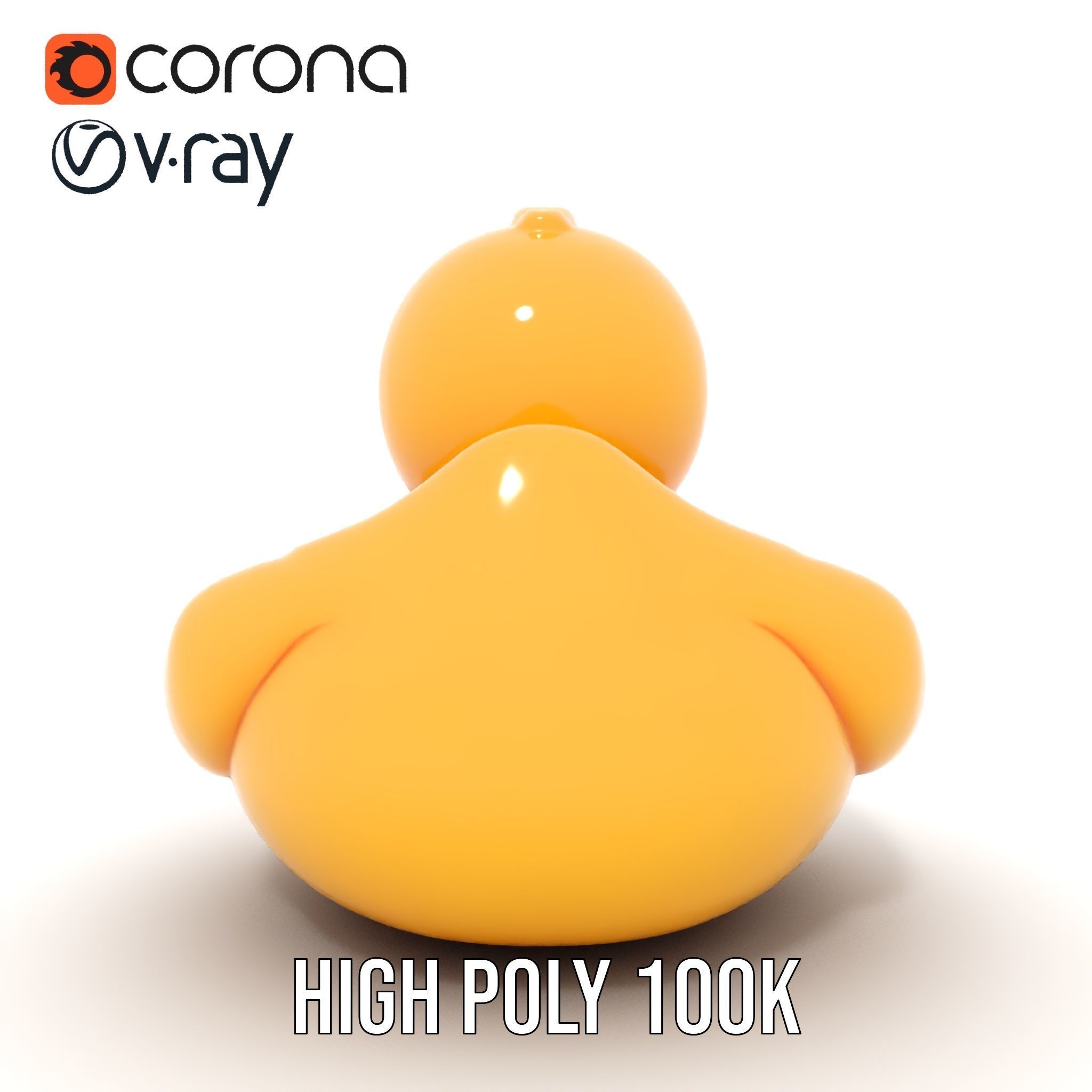 Yellow Rubber Duck D model pack Low-poly 3D model_22