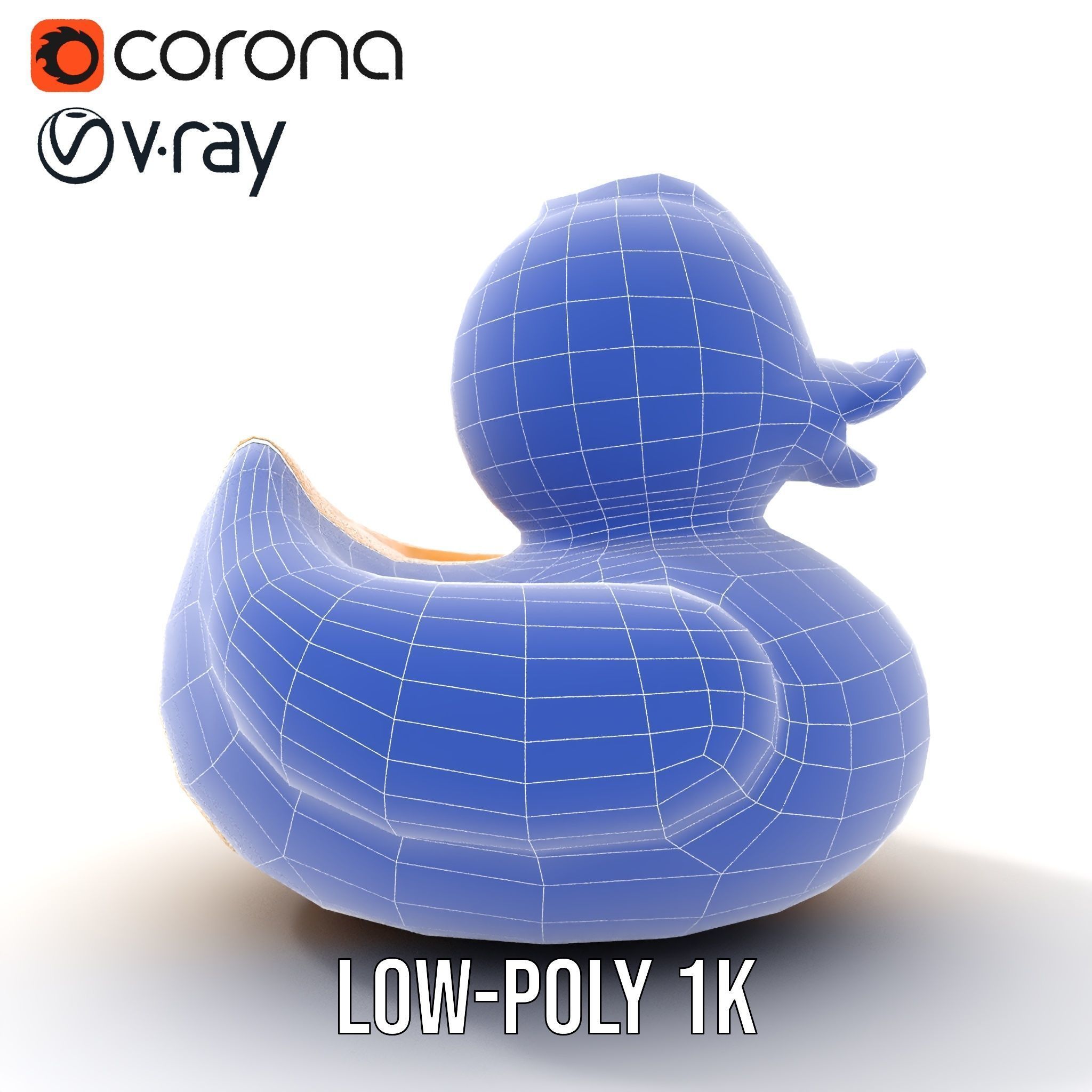 Yellow Rubber Duck D model pack Low-poly 3D model_14