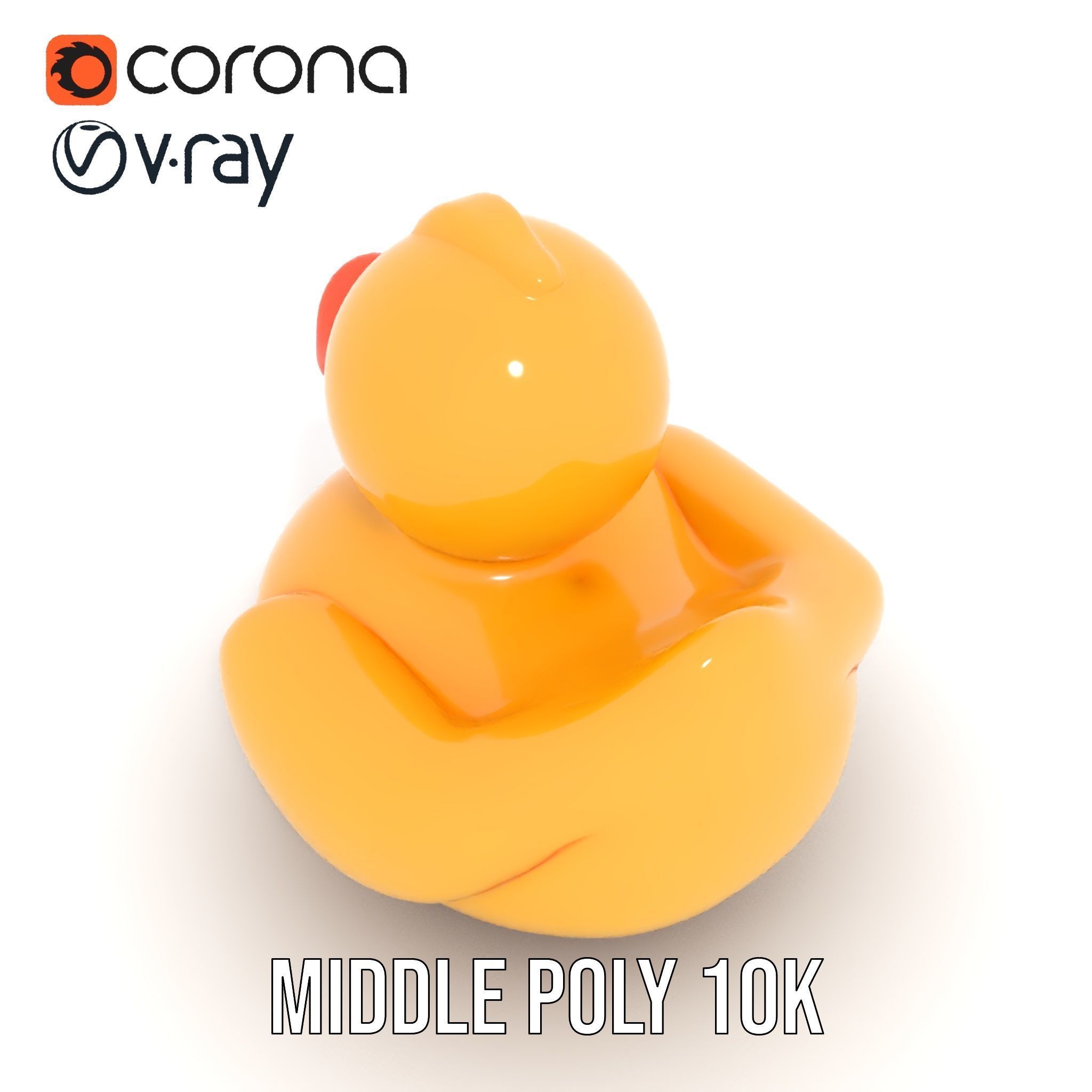 Yellow Rubber Duck D model pack Low-poly 3D model_17