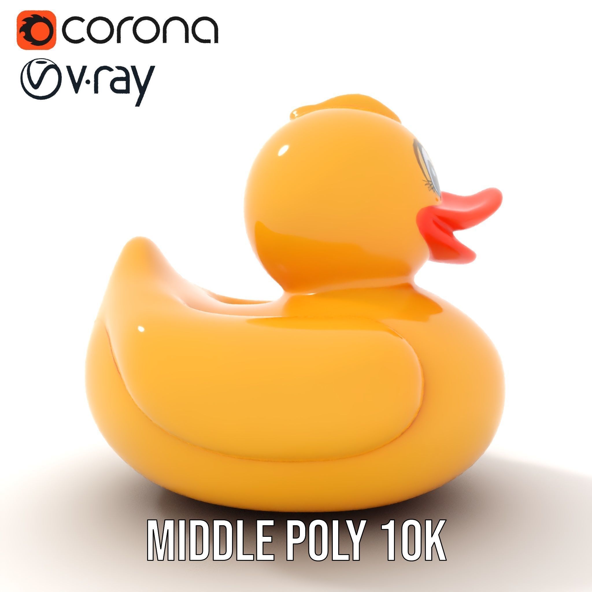 Yellow Rubber Duck D model pack Low-poly 3D model_13