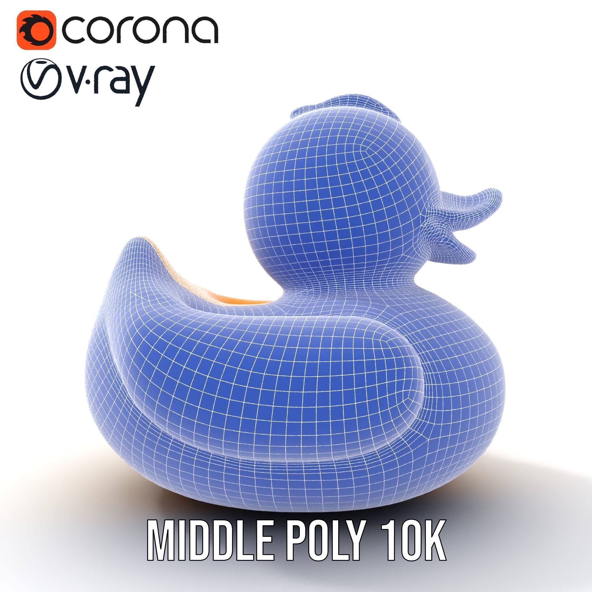 Yellow Rubber Duck D model pack Low-poly 3D model_29