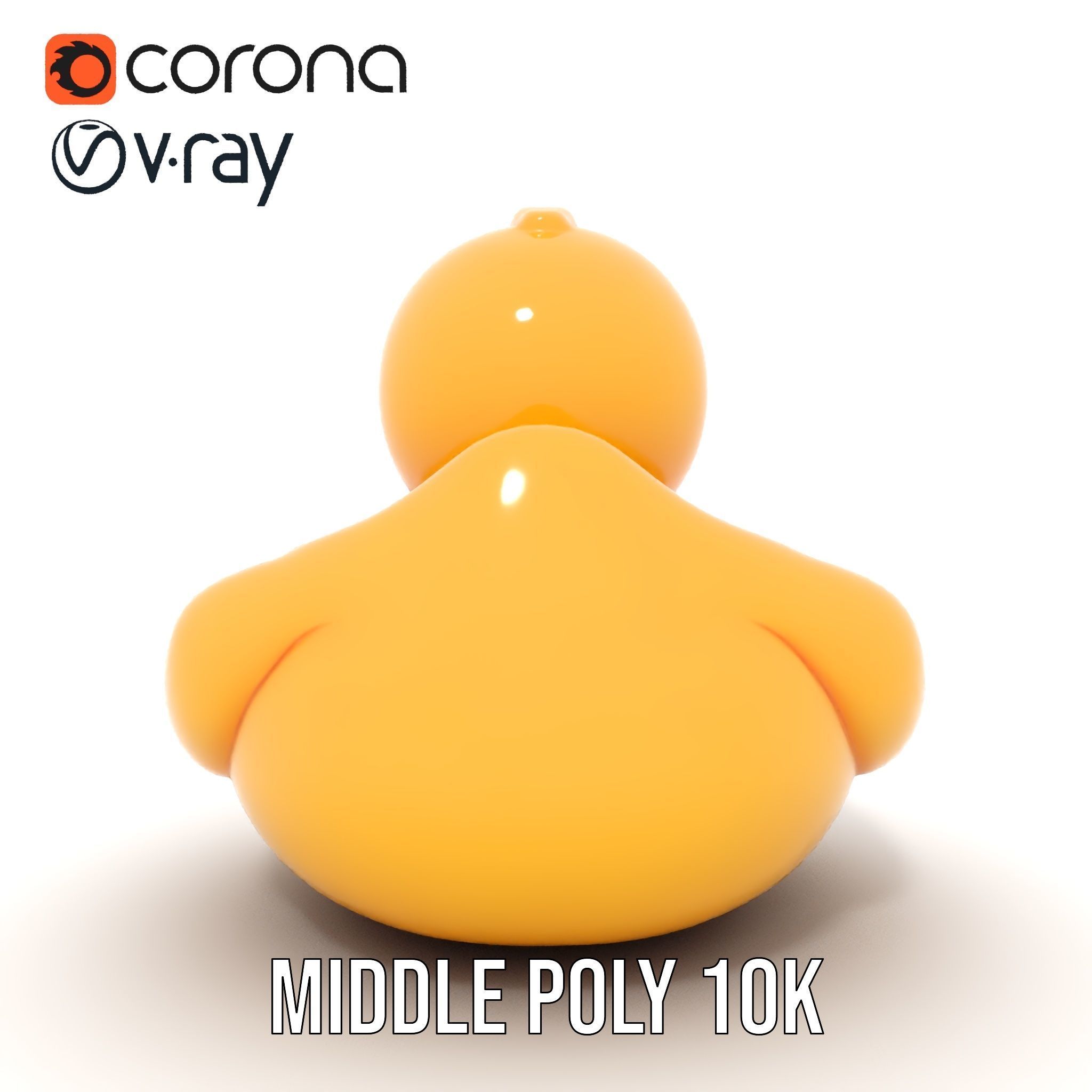 Yellow Rubber Duck D model pack Low-poly 3D model_5