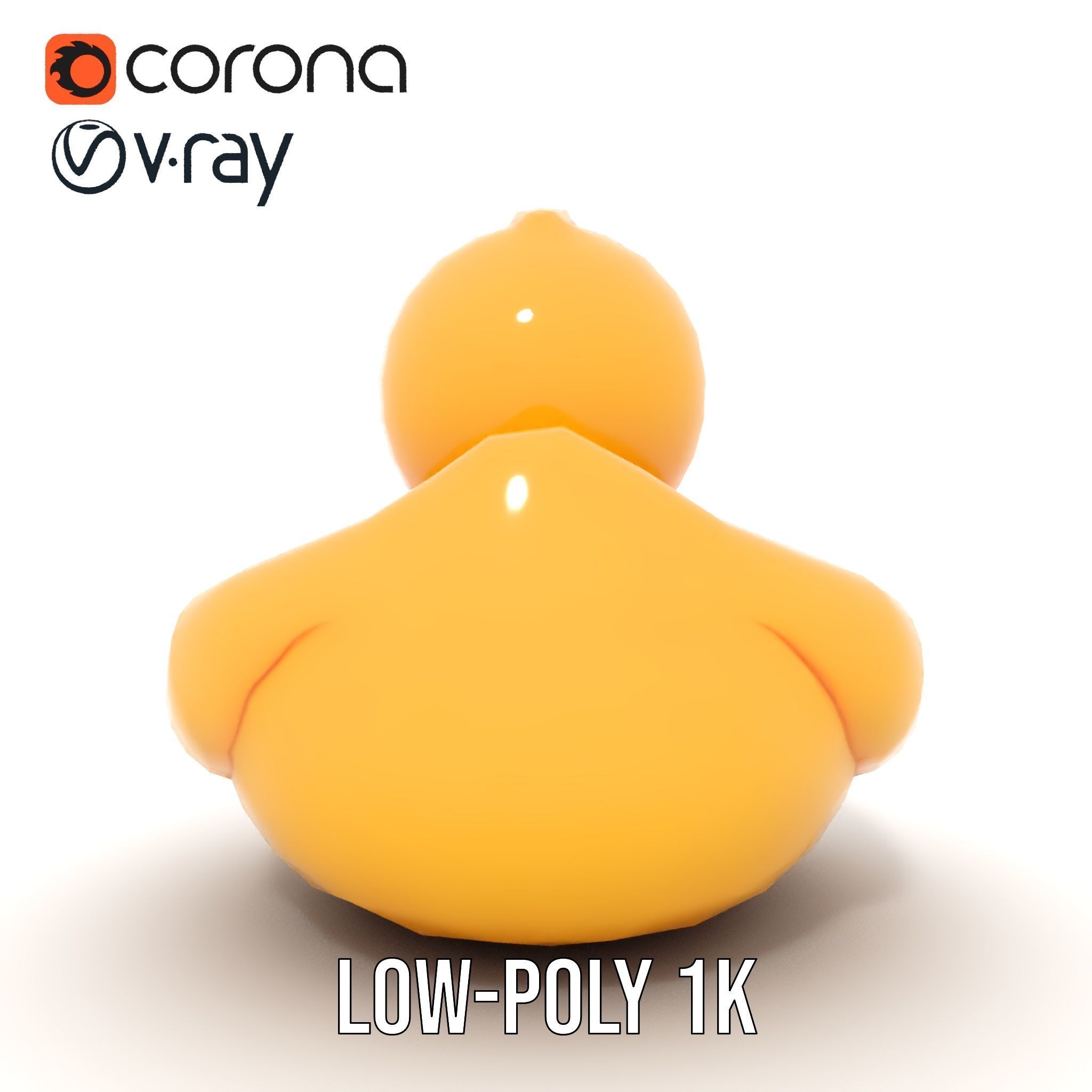 Yellow Rubber Duck D model pack Low-poly 3D model_27