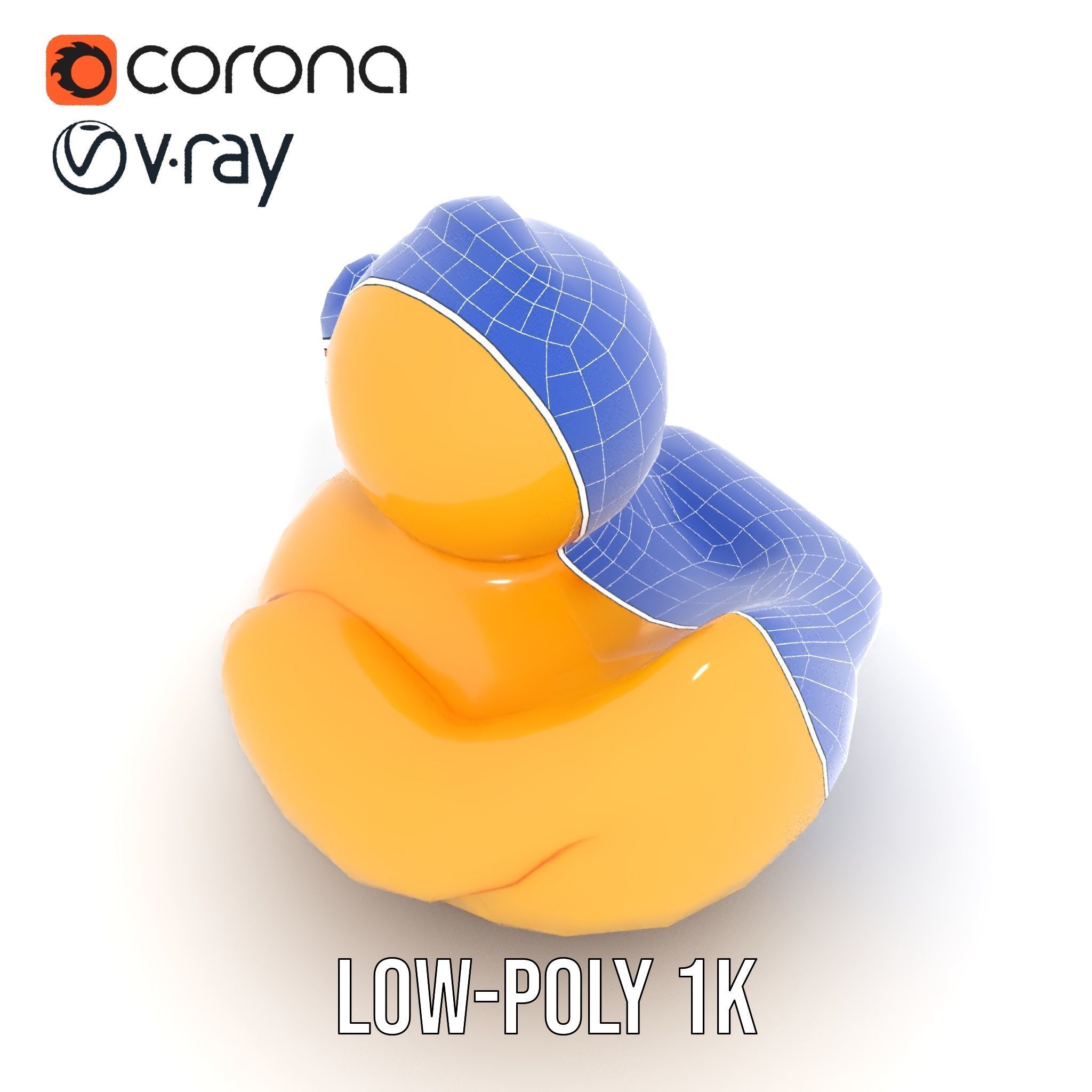 Yellow Rubber Duck D model pack Low-poly 3D model_18