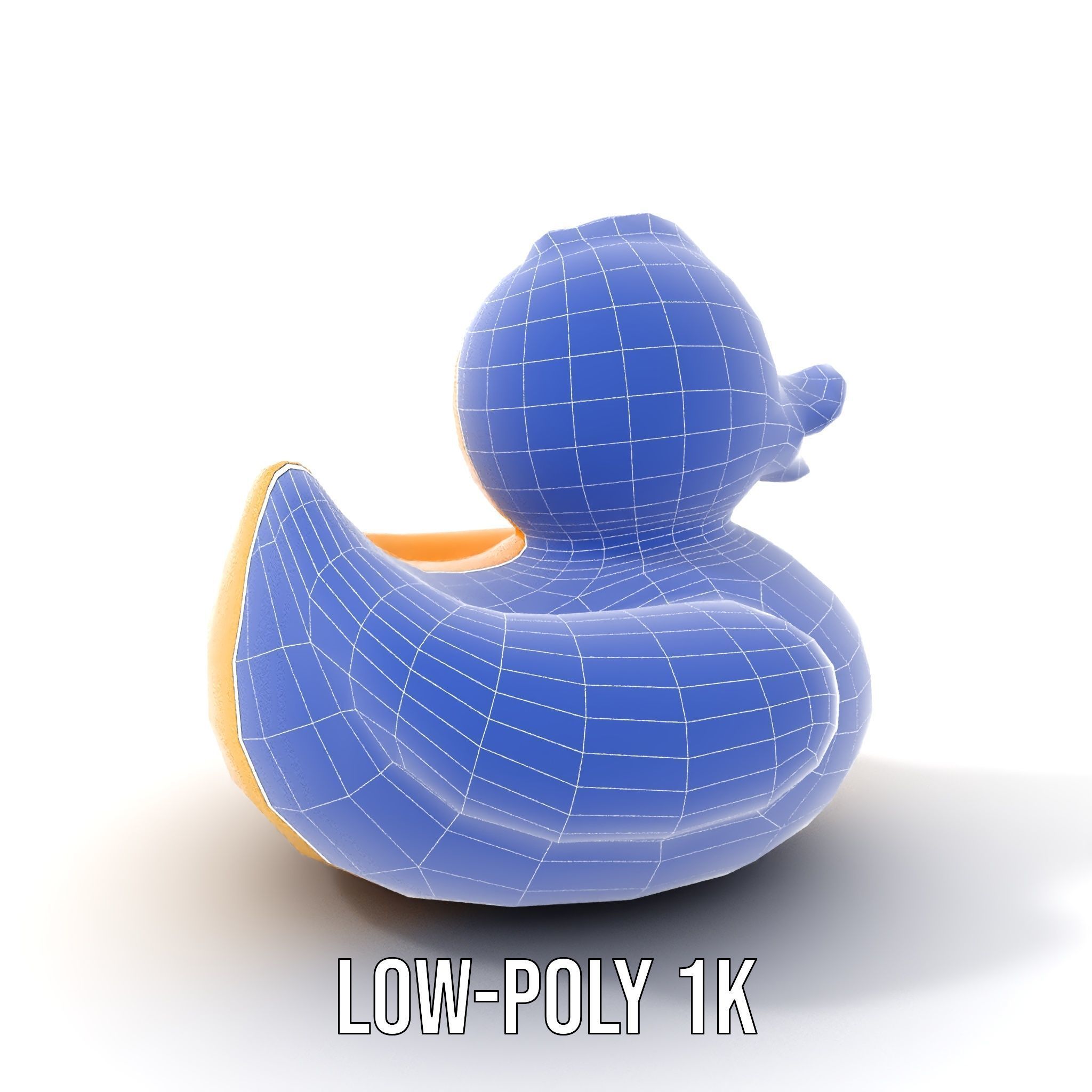 Yellow Rubber Duck D model pack Low-poly 3D model_16
