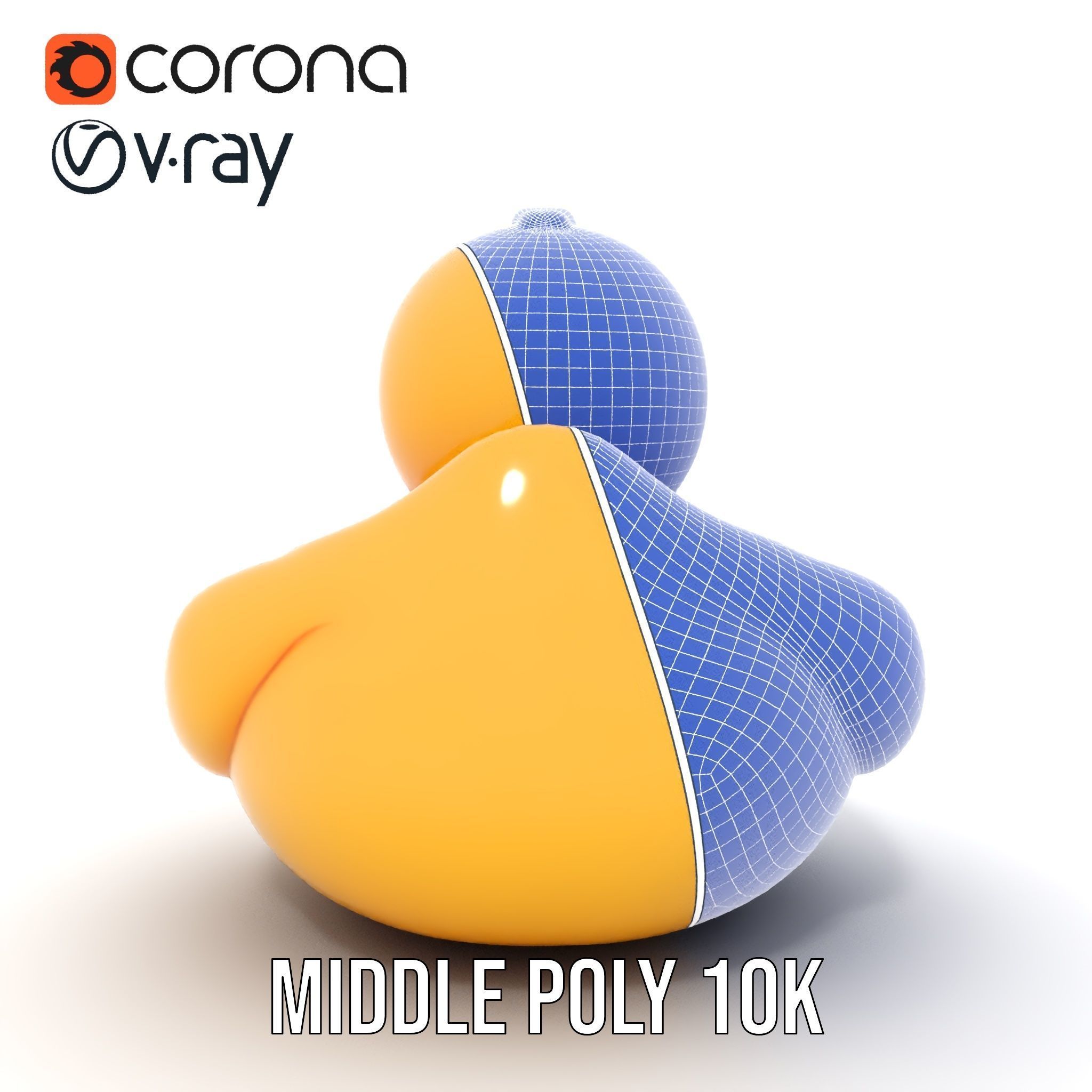 Yellow Rubber Duck D model pack Low-poly 3D model_26