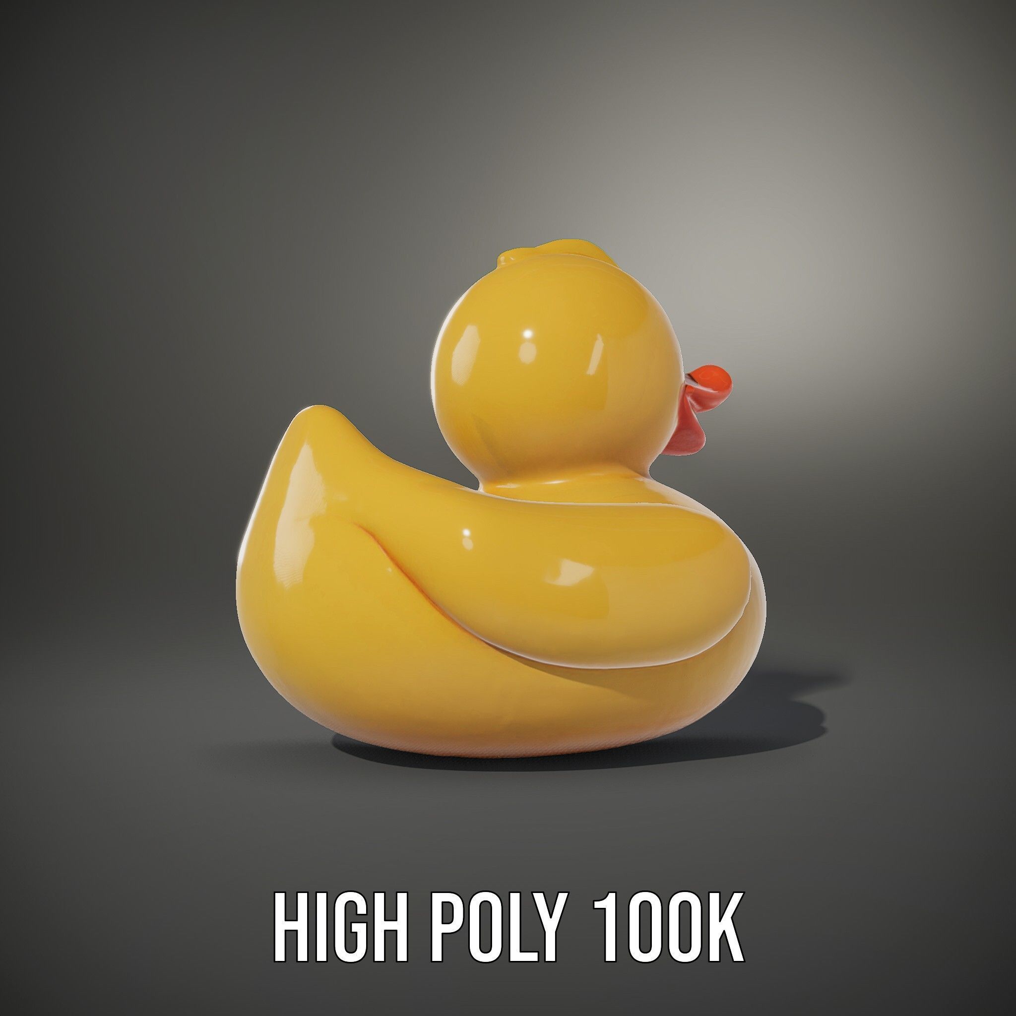 Yellow Rubber Duck D model pack Low-poly 3D model_10