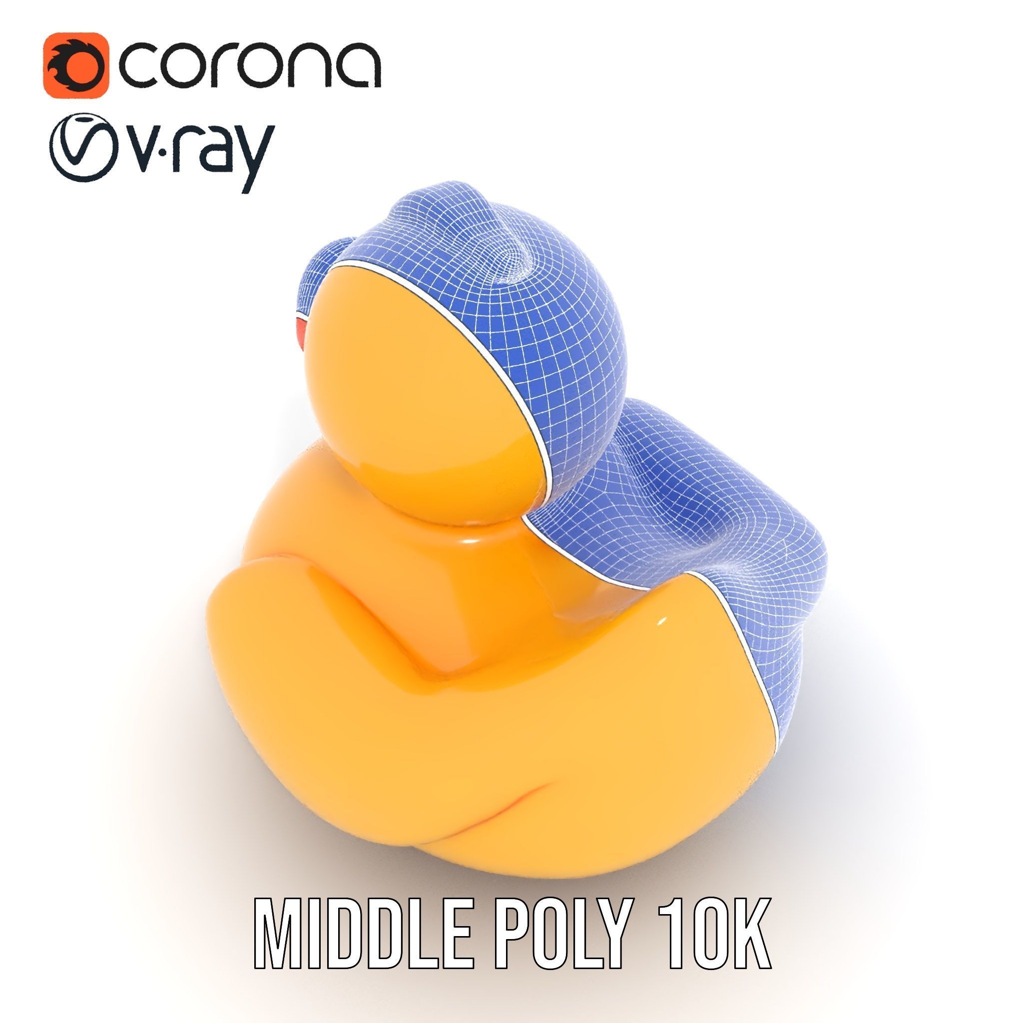 Yellow Rubber Duck D model pack Low-poly 3D model_23