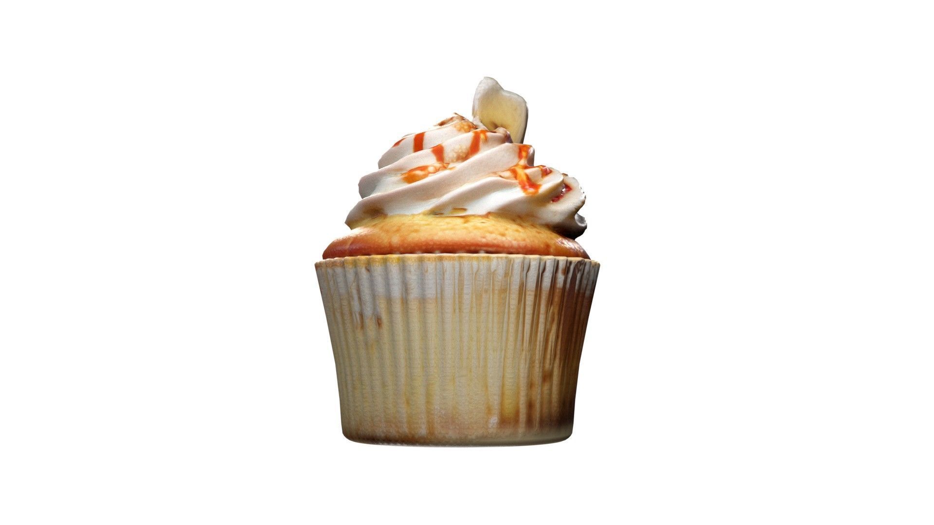 Muffin 12  Low-poly 3D model_5