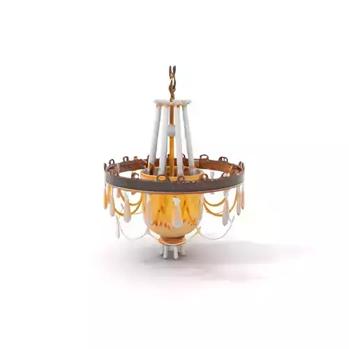 Elegant Crystal Chandelier Model Pack with Detailed Design